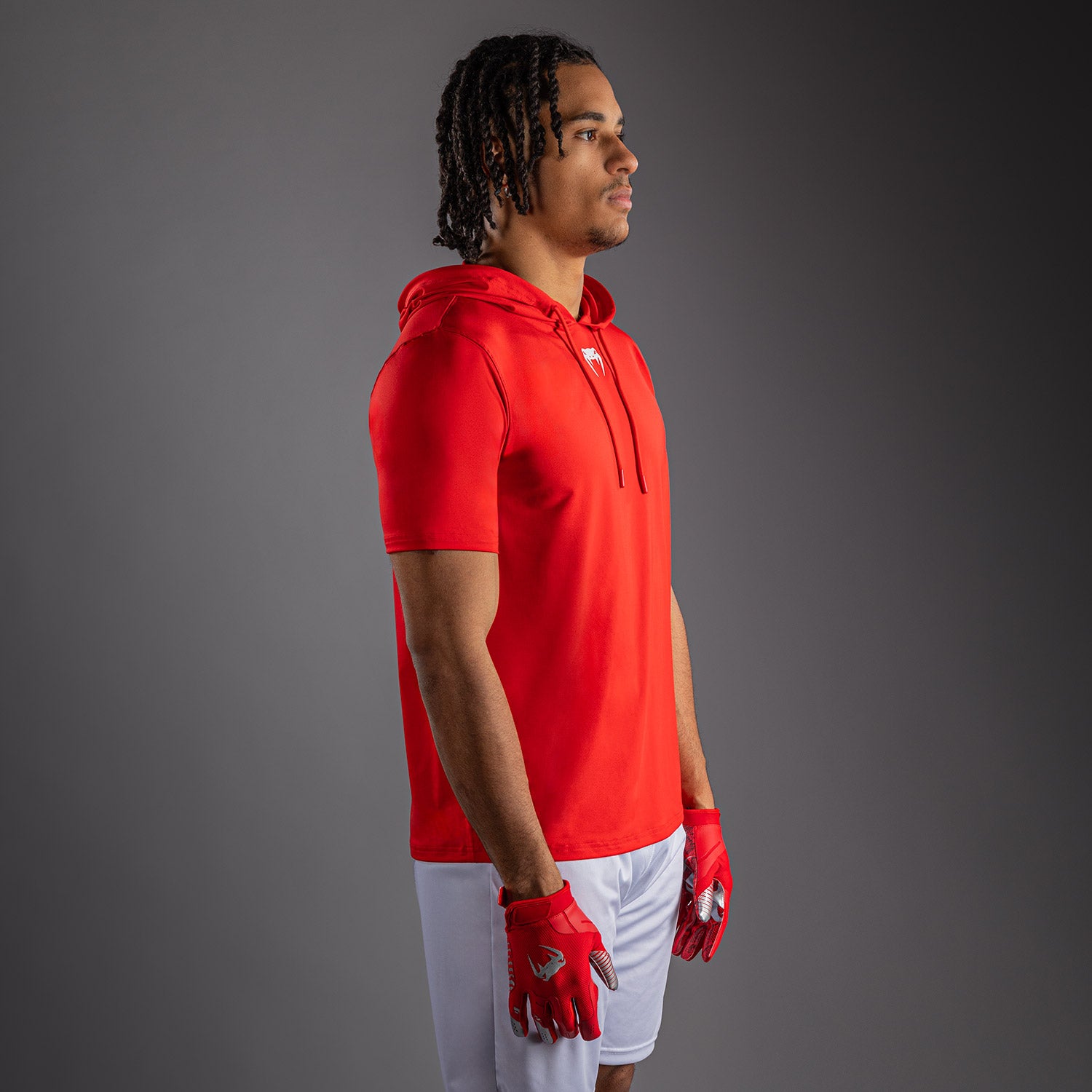 Venum Elite Short Sleeve Dry-Tech Hoodie - Red  product-type_Sweatshirts Venum