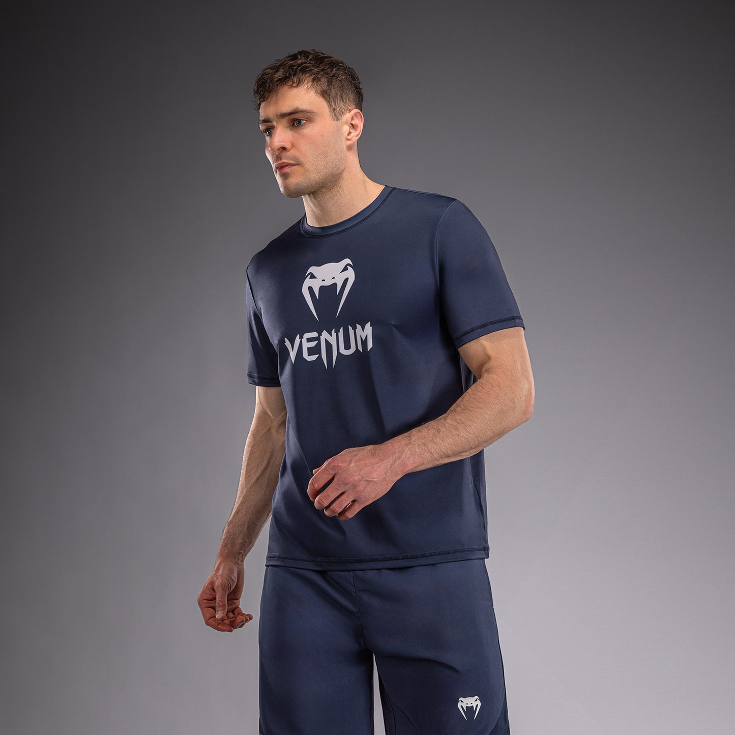 Venum Classic Dry Tech T-Shirt - Navy Blue/White  product-type_Dry Tech T-Shirts Venum