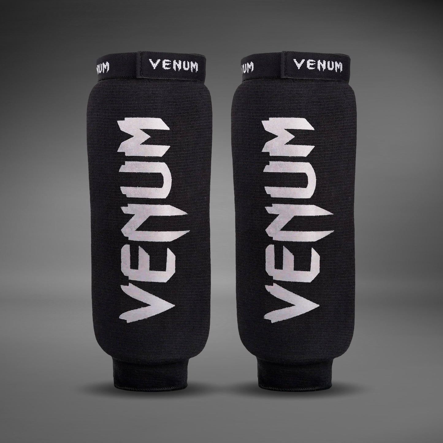Venum Kontact Shin Guards Without Foot - Black
