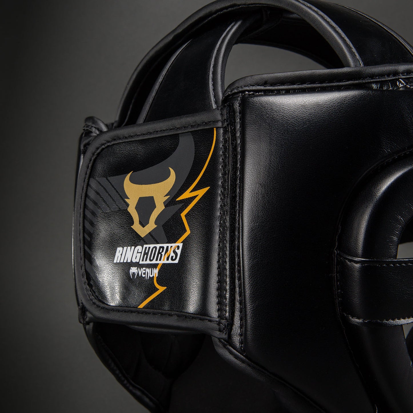 Venum Ringhorns Charger Headgear - Black/Gold