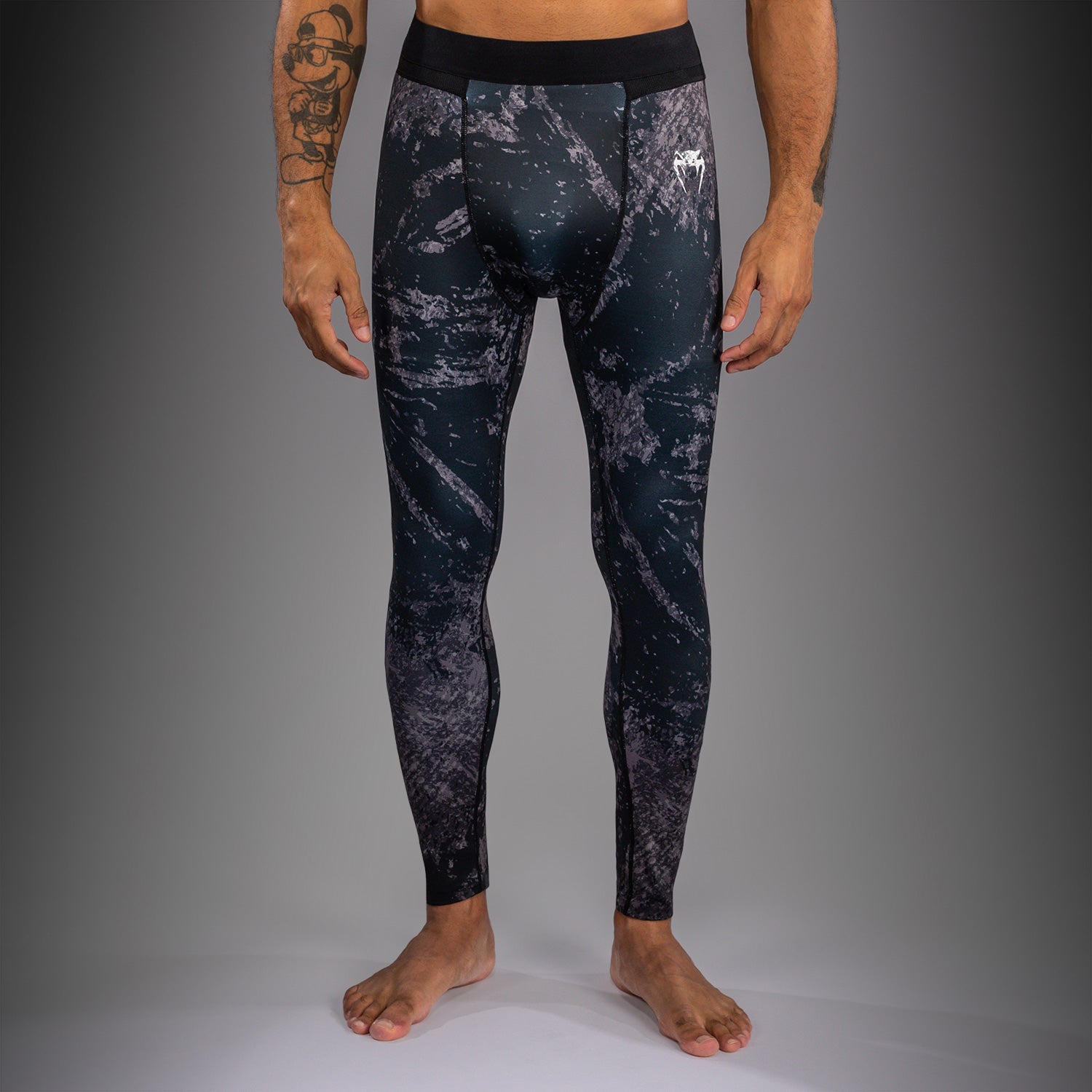 Venum Rage & Workout Compression Pants - Black/Grey  product-type_Compression Pants Venum