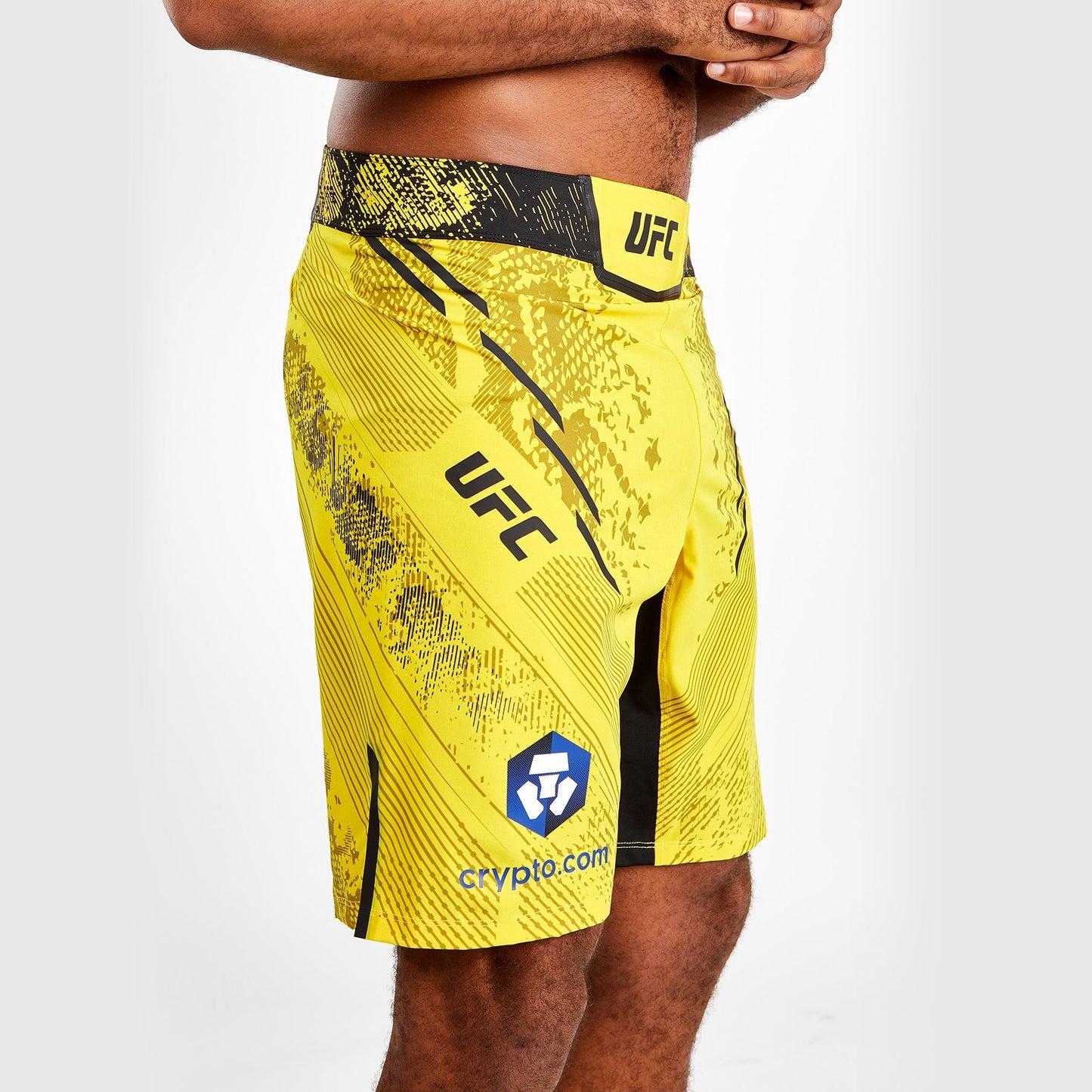 UFC Adrenaline by Venum Authentic Fight Night Men's Fight Short - Long Fit - Yellow