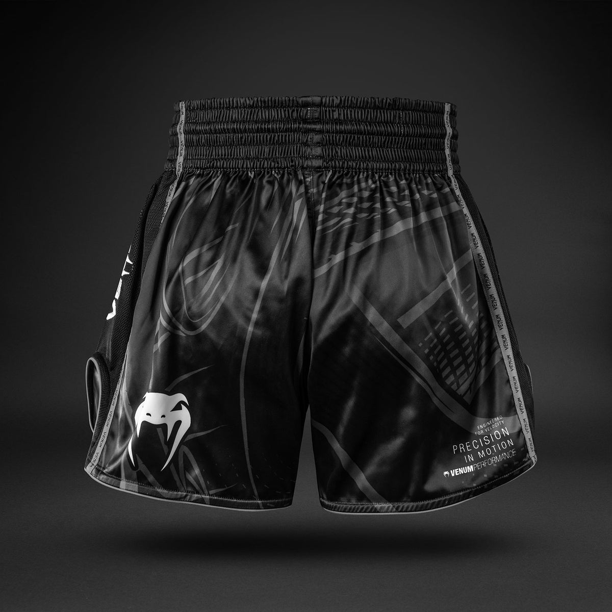 Crimson Viper 2.0 Muay Thai Shorts Black/Grey