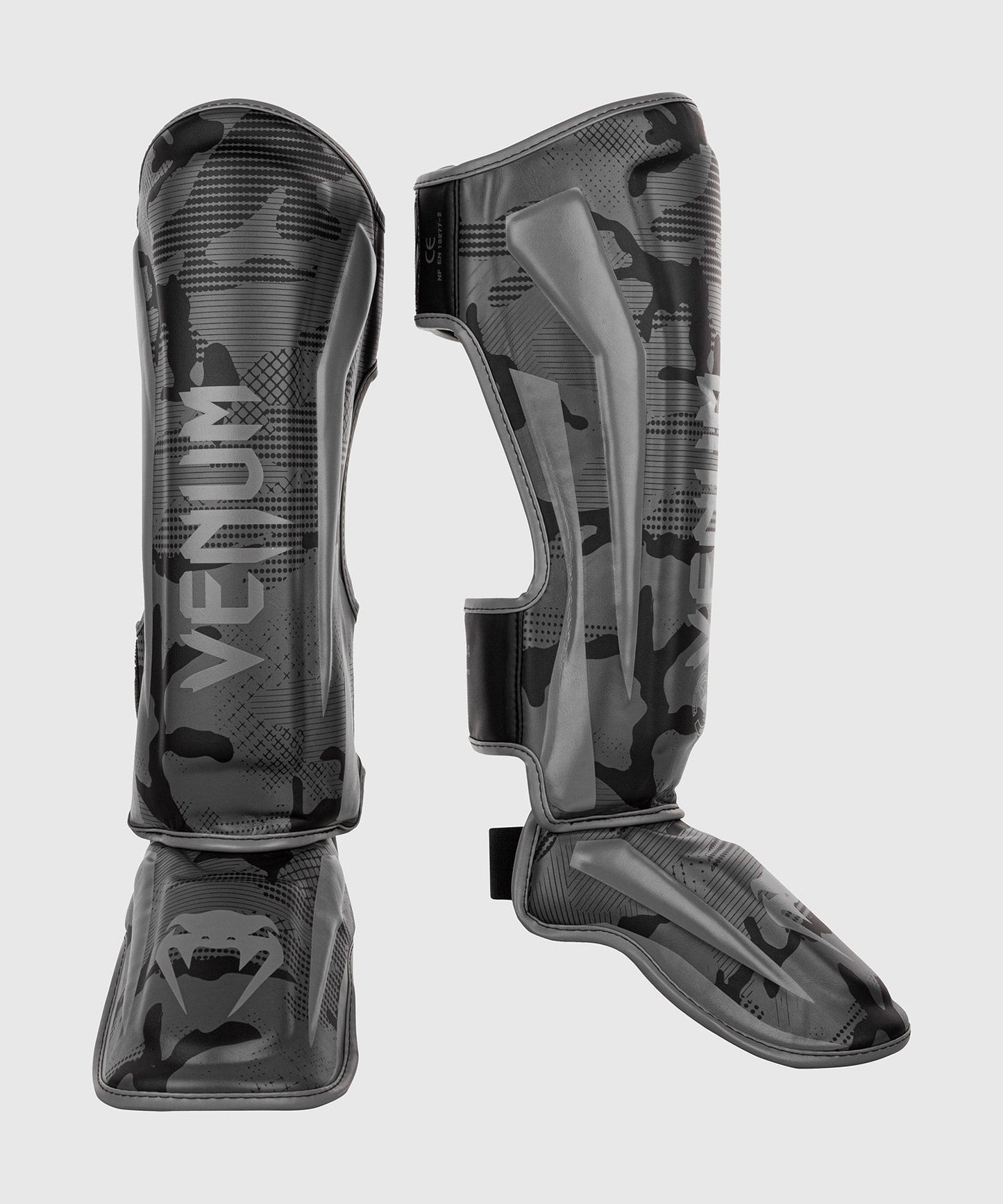 Venum Elite Shin Guard - Black Camo