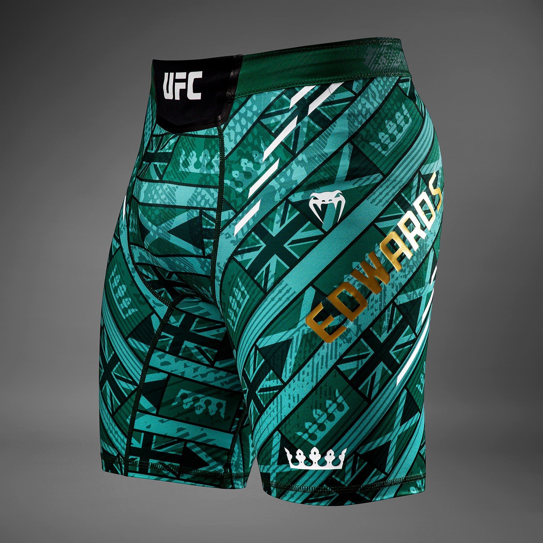 Men's UFC Unrivaled by Venum Green Leon Edwards Vale Tudo Short