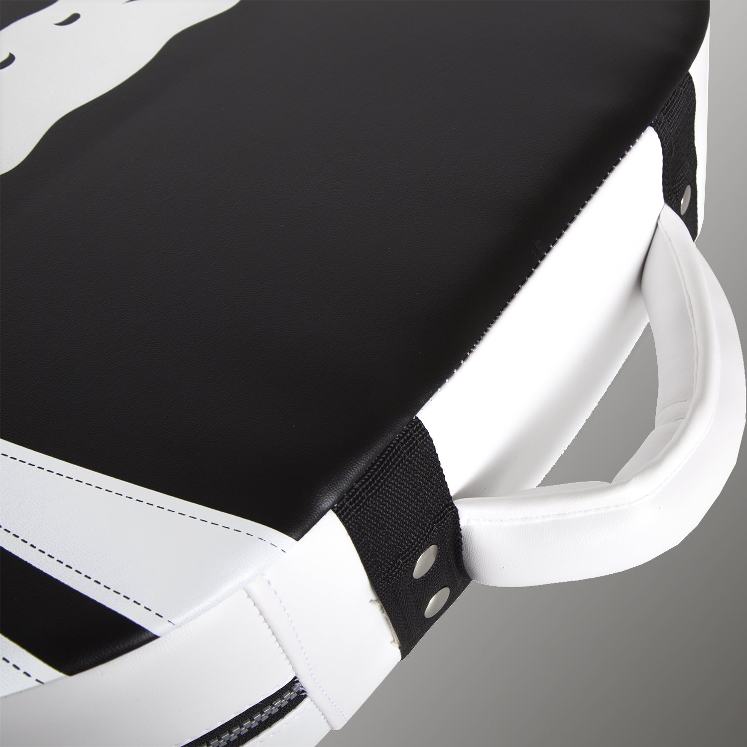 Venum Absolute Square Kick Shield - Skintex Leather - Black/Ice