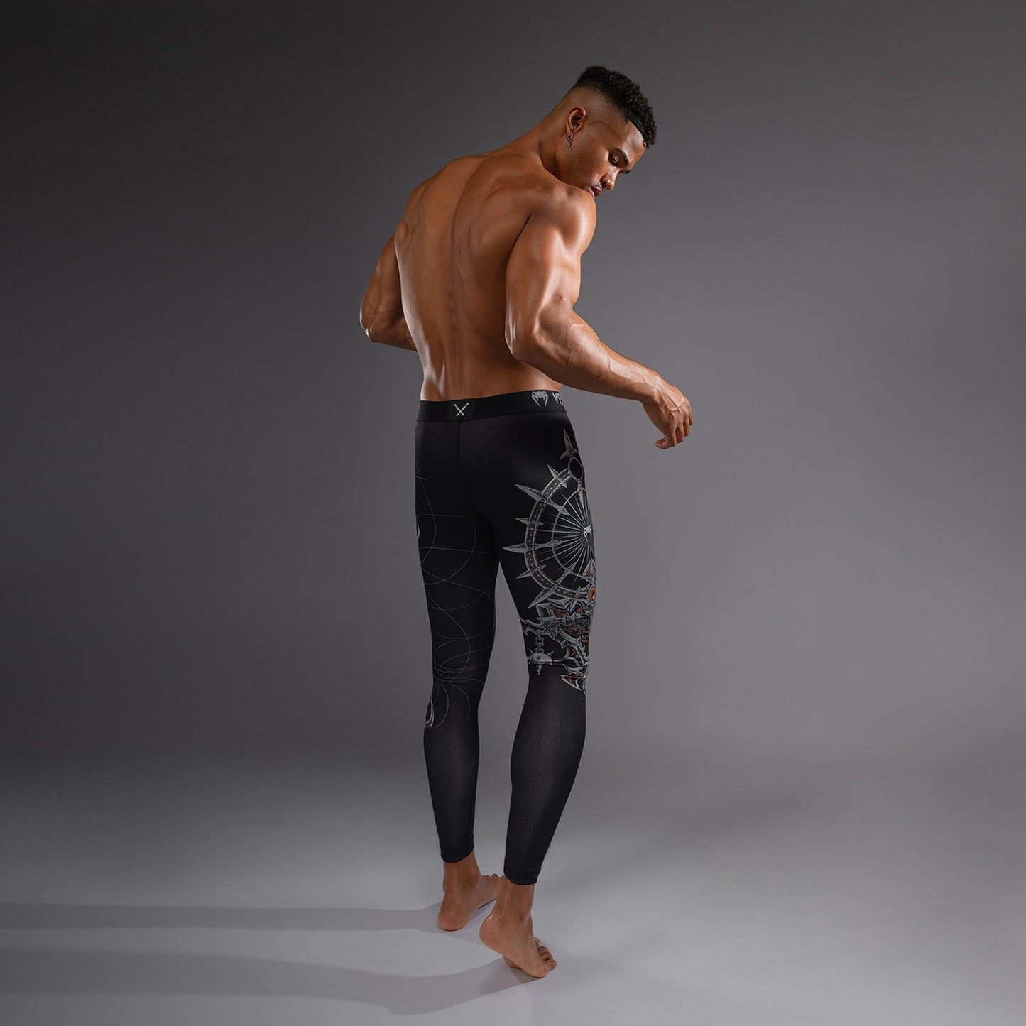 Venum Gladiator 5.0 Men's Spats - Black/Silver