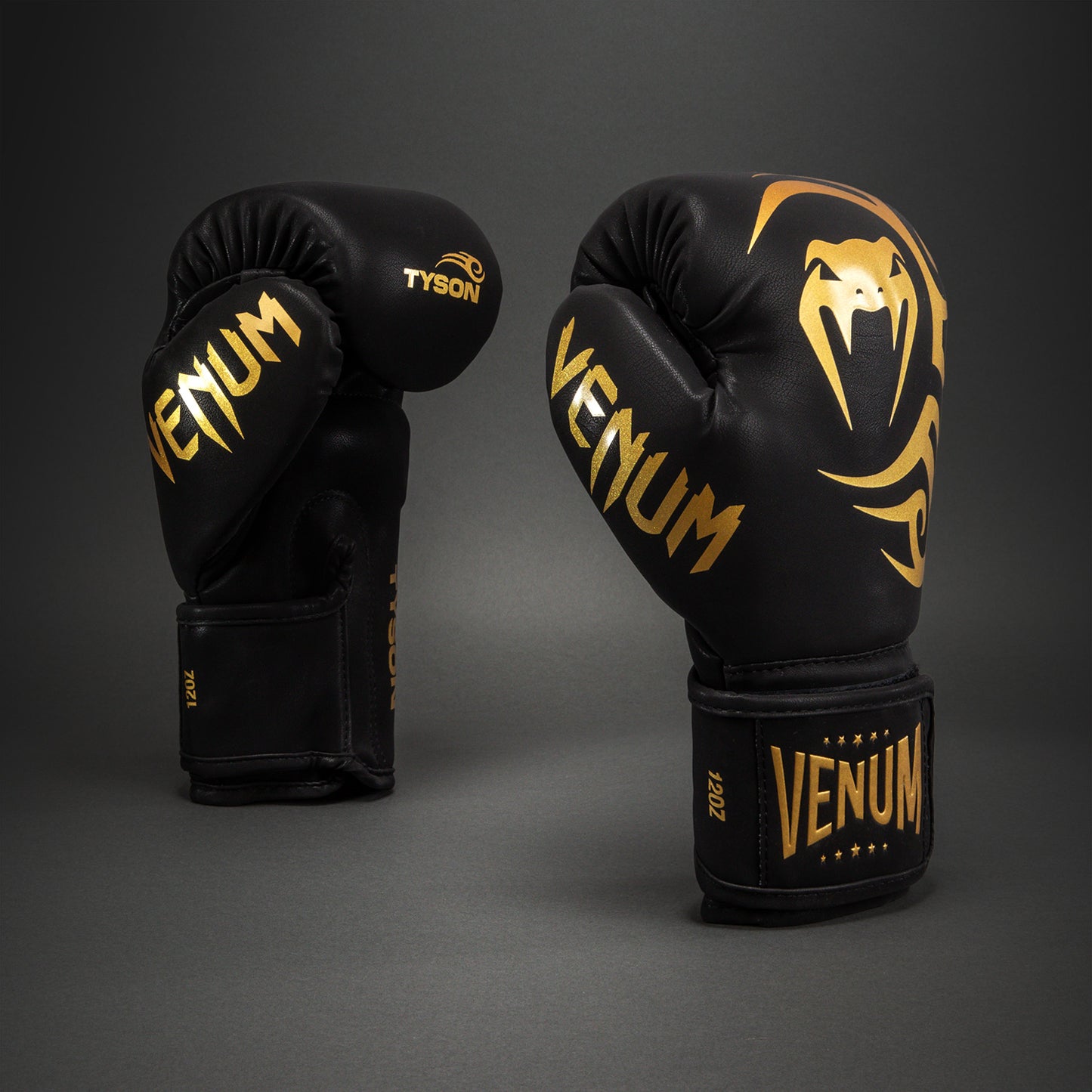 Venum Mike Tyson Replica Boxing Gloves - Black/Gold  product-type_Boxing Gloves Venum