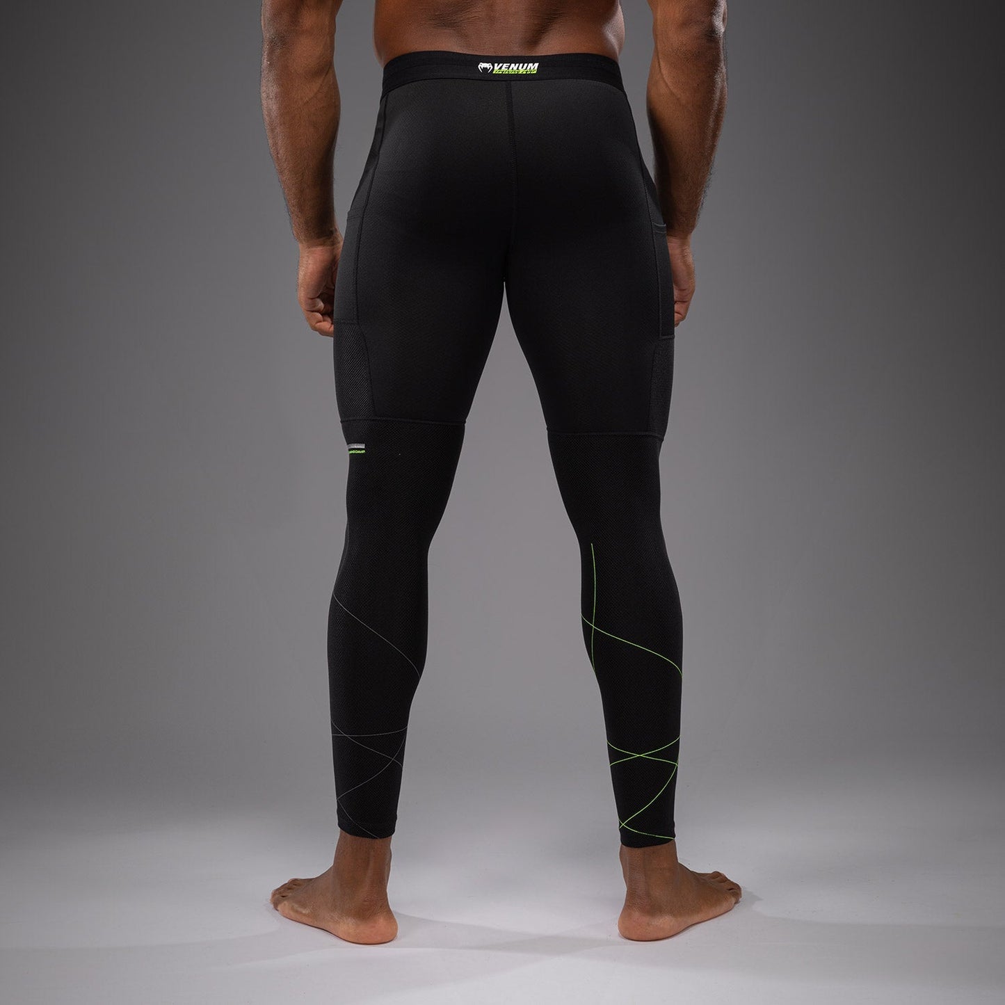 Venum Training Camp 4.0 Spats - Black/Neon Green