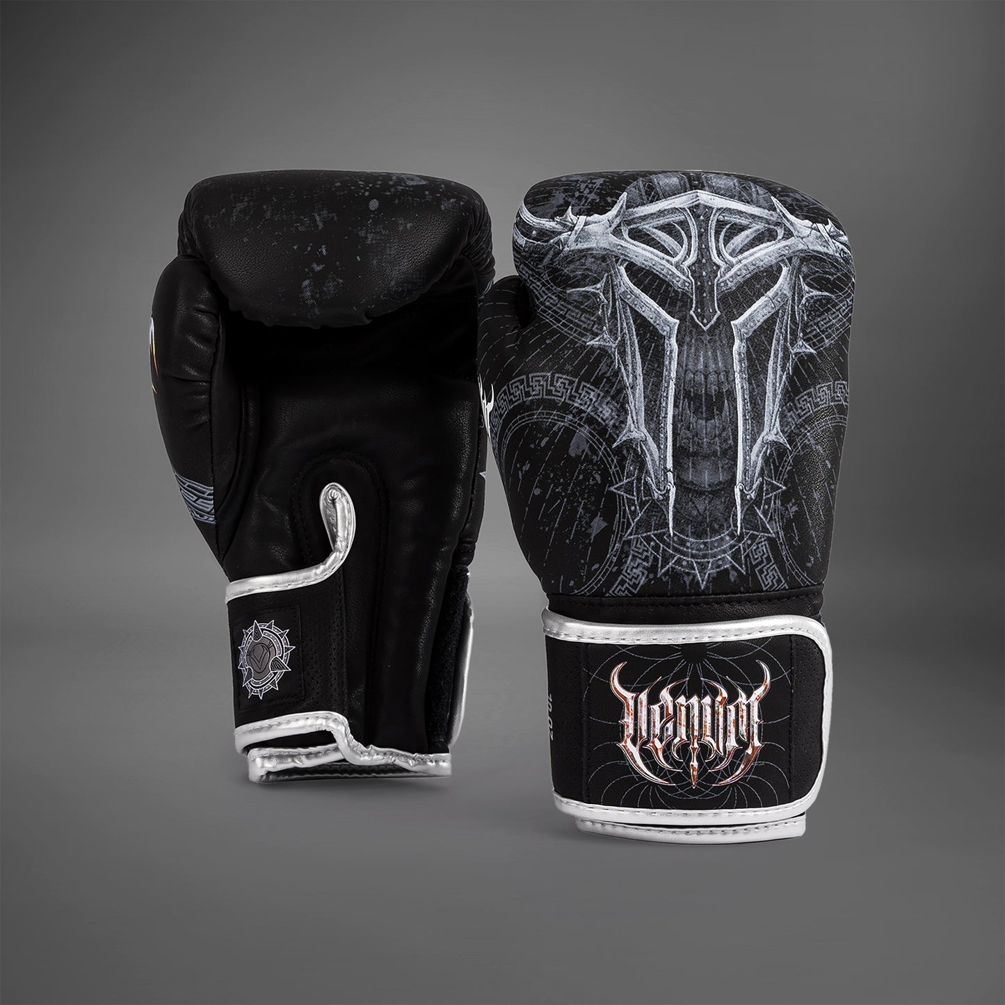 Venum Gladiator 5.0 Boxing Gloves - Black/Silver