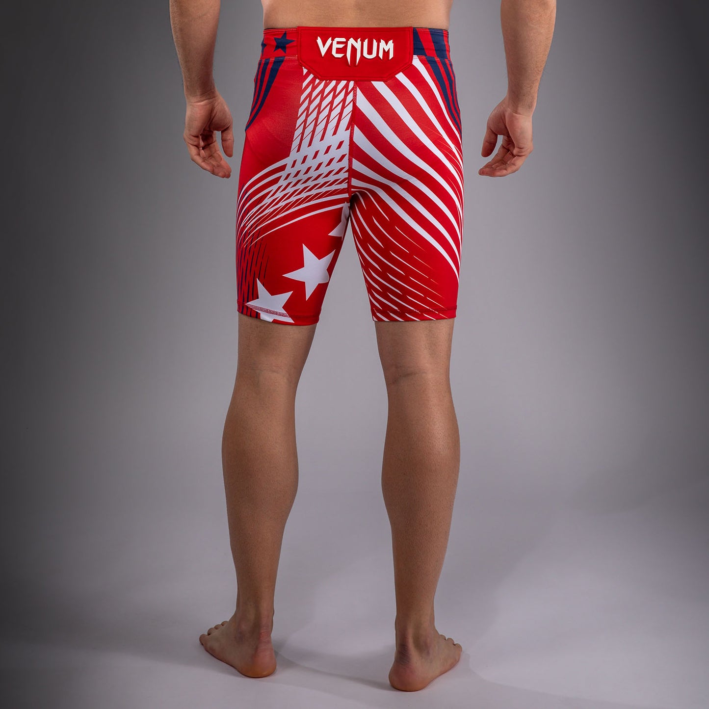 Men's Official UFC Freedom 250 by Venum Red Personalized Authentic Fight Night Vale Tudo Short