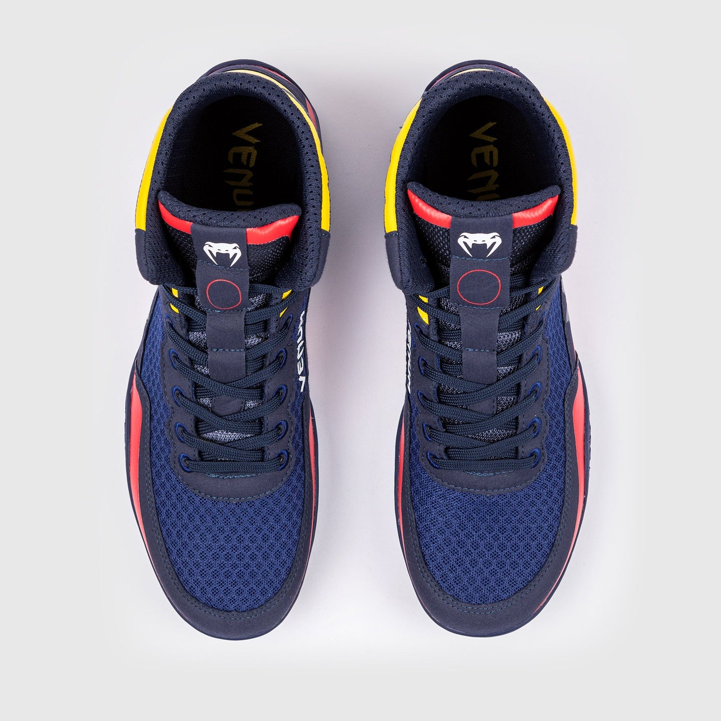 Venum Elite Wrestling Shoes - Blue/Yellow