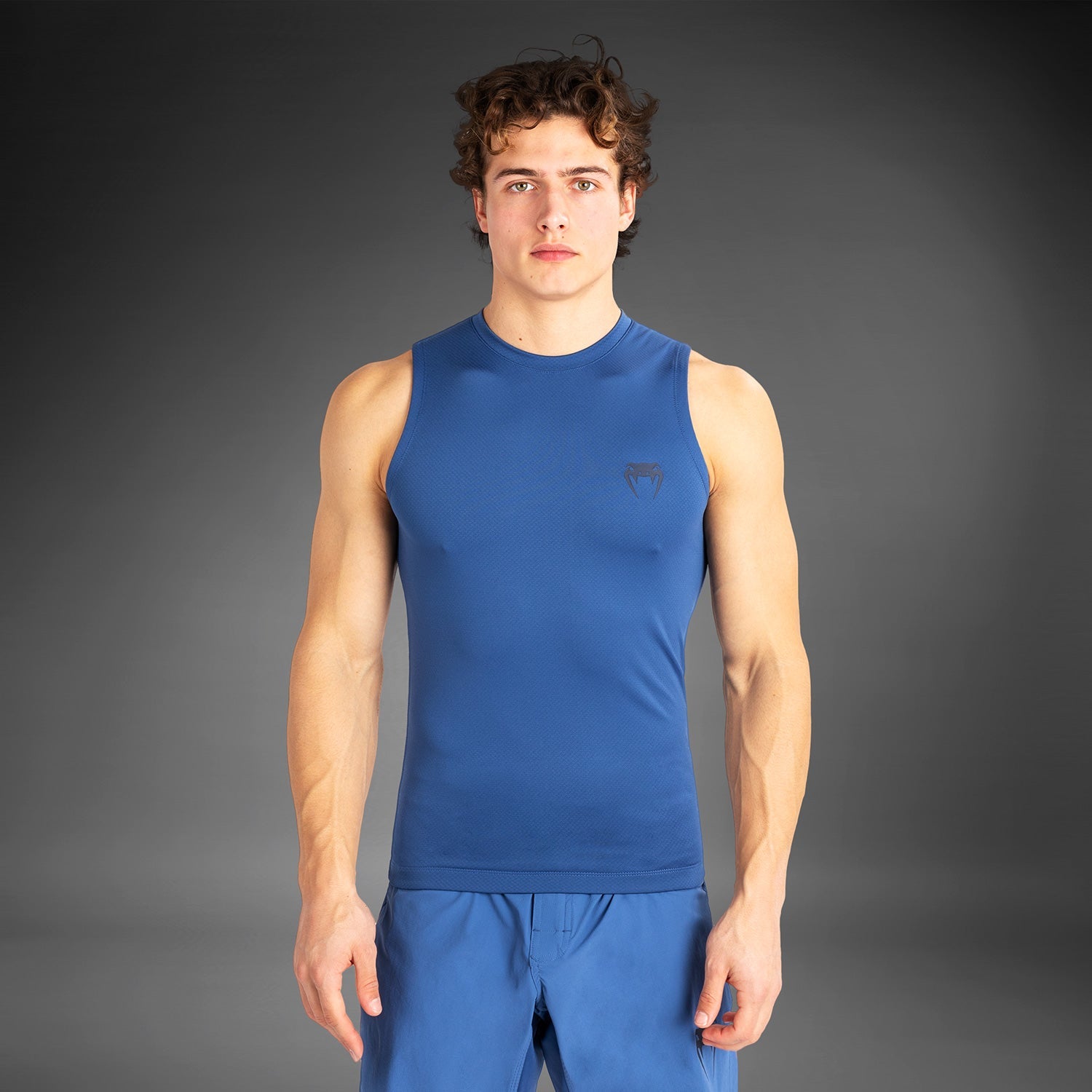 Venum Contender Men's Sleeveless Rashguard - Blue - Venum