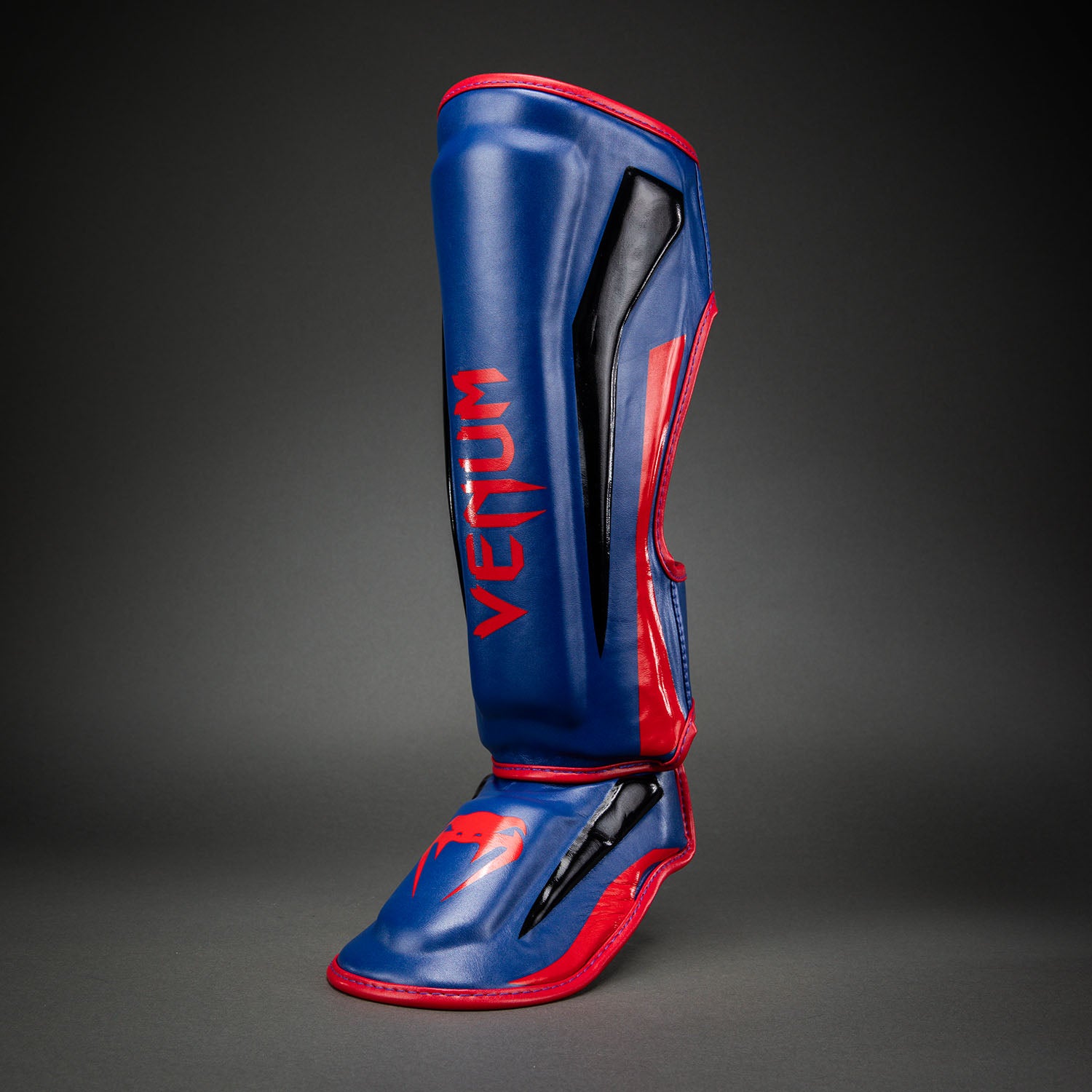 Venum Elite Shin Guards - Dark Blue/Red - Venum product-type_Shin