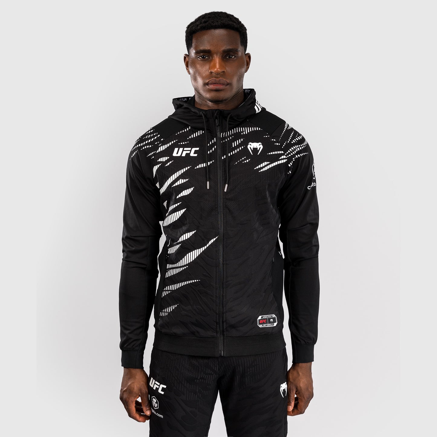 UFC Fusion by Venum Personalized Authentic Fight Night Men's Hoodies - Black
