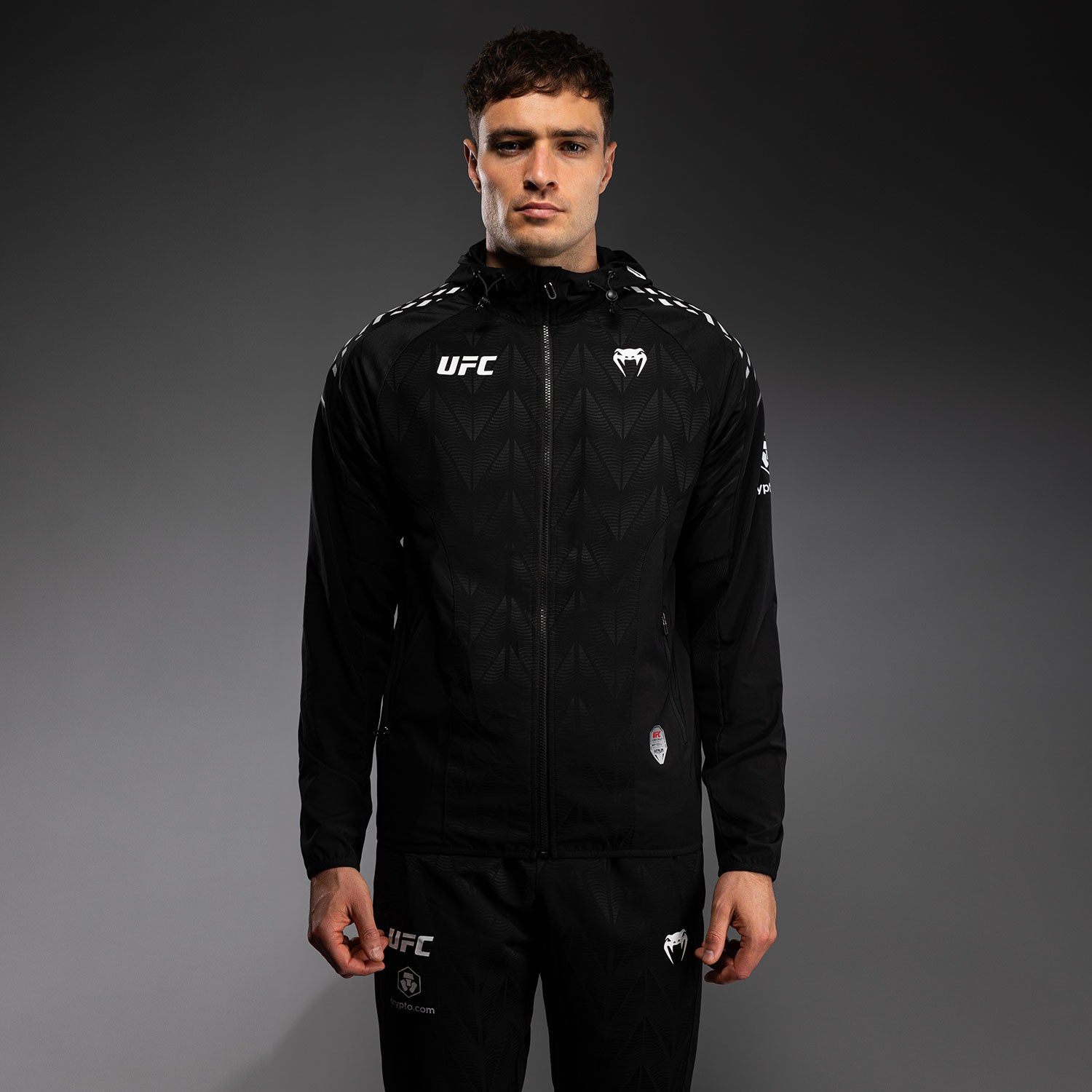 UFC ジャージ上下セット ブラック Men's UFC Zenith by Venum Black Authentic Fight Night Walkout