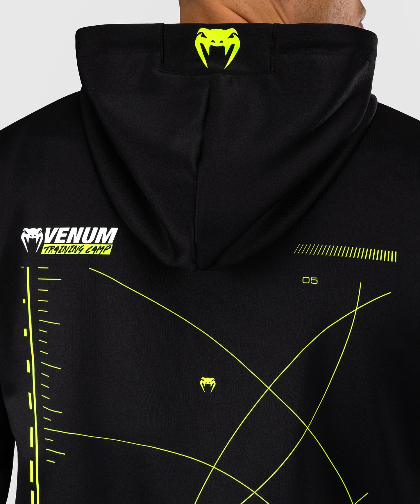Venum Training Camp 4.0 Full Zip Hoodie - Black/Neon Green