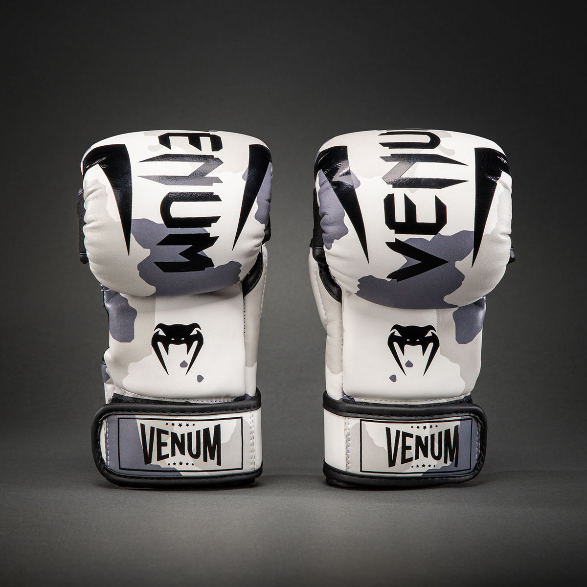 Venum Elite Camo Sparring Gloves - White/Light grey