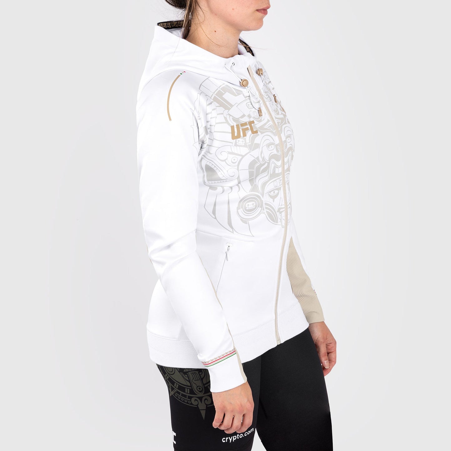 Noche UFC By Venum Authentic Fight Night Women’s Walkout Hoodie - White