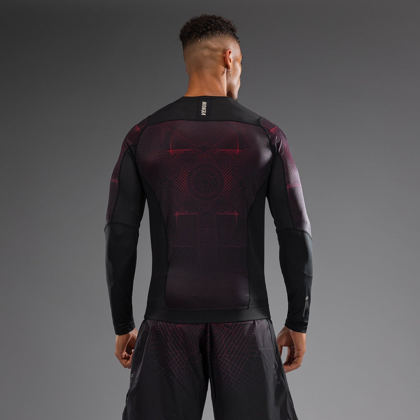 Venum G-Fit Air Men's Long Sleeve Rashguard - Deep Black/Fire Red