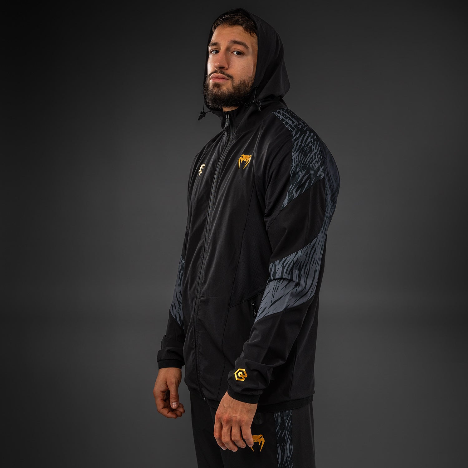 希少　限定　Venum べヌム　ロマチェンコ　セットアップ　トーレニングウエア Venum x Chimaev Track Jacket - Black/Grey
