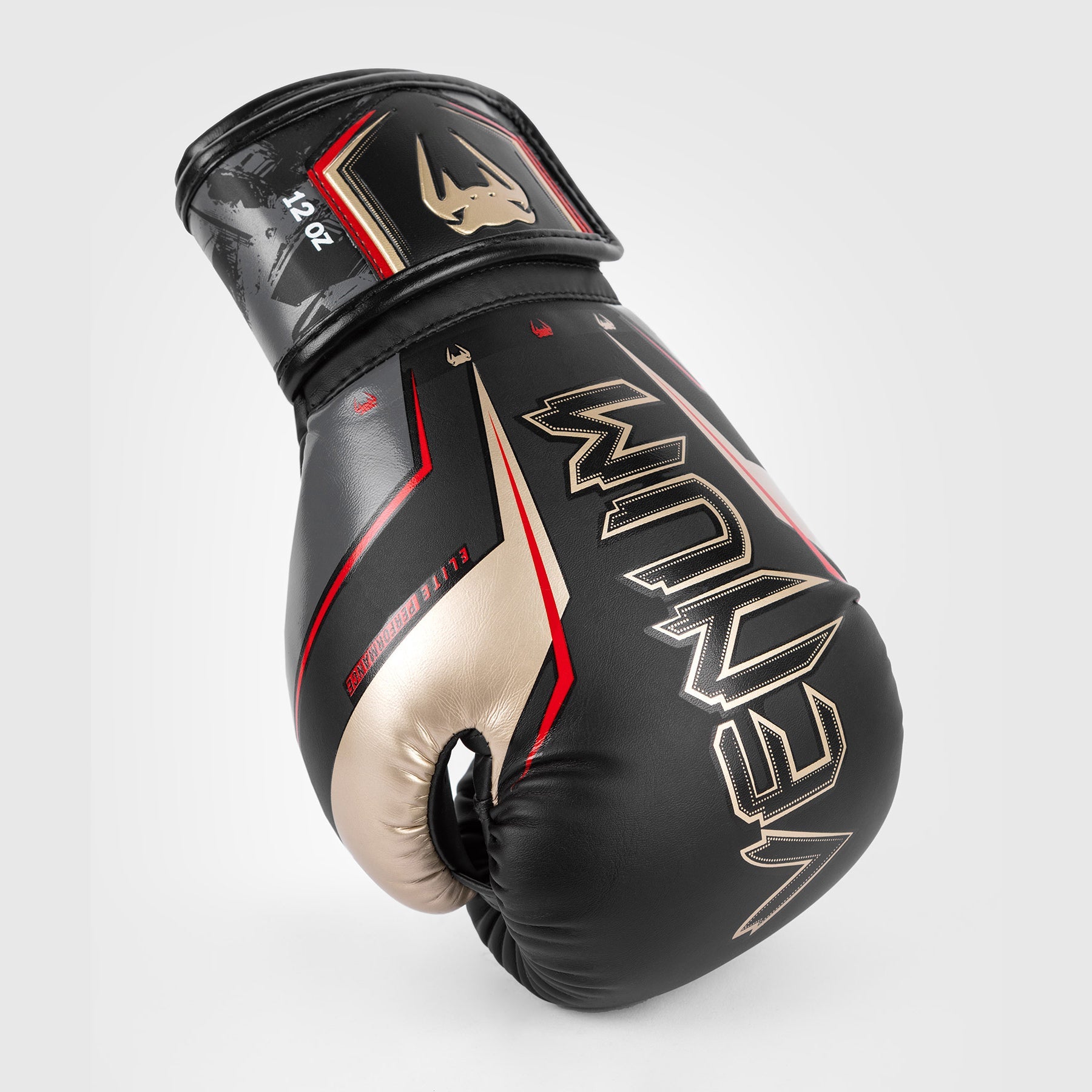 VENUM ボクシング グローブ ELITE EVO 16oz Venum Elite Evo Boxing Gloves - Black/Gold/Red - Venum