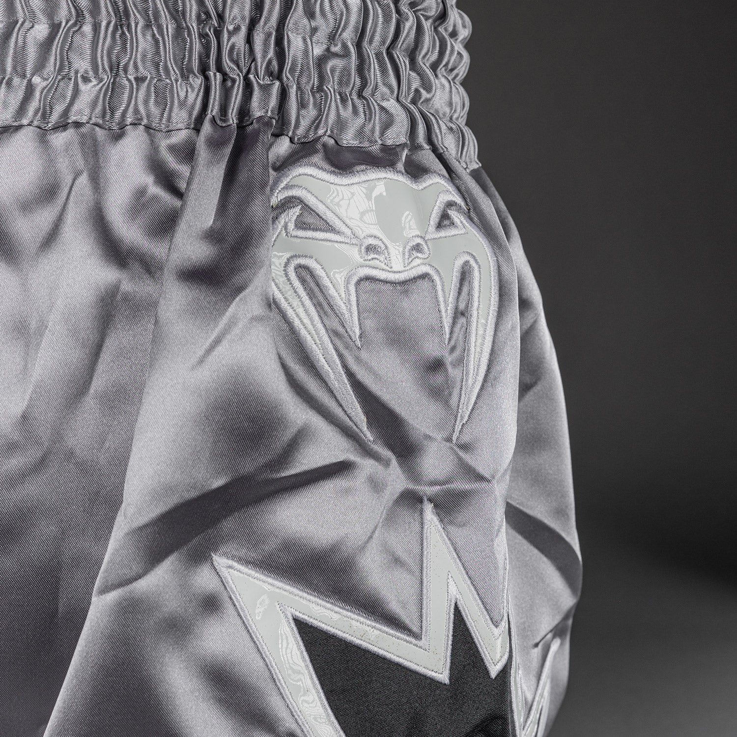 Venum Inferno 2.0 Muay Thai Shorts - Grey/Black  product-type_Muay Thai Shorts Venum
