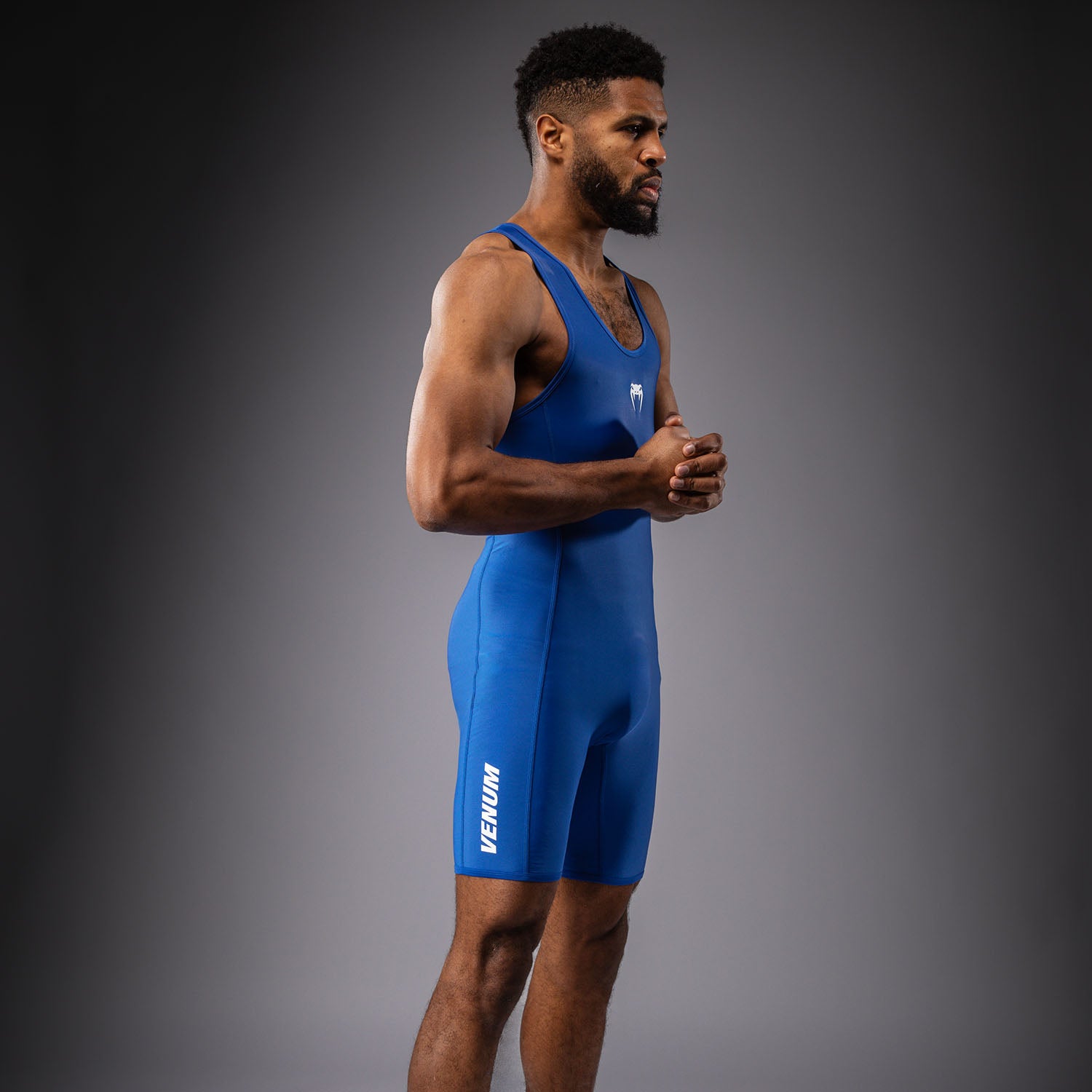 Venum Challenger Men's Wrestling Singlet - Blue - Venum - Venum