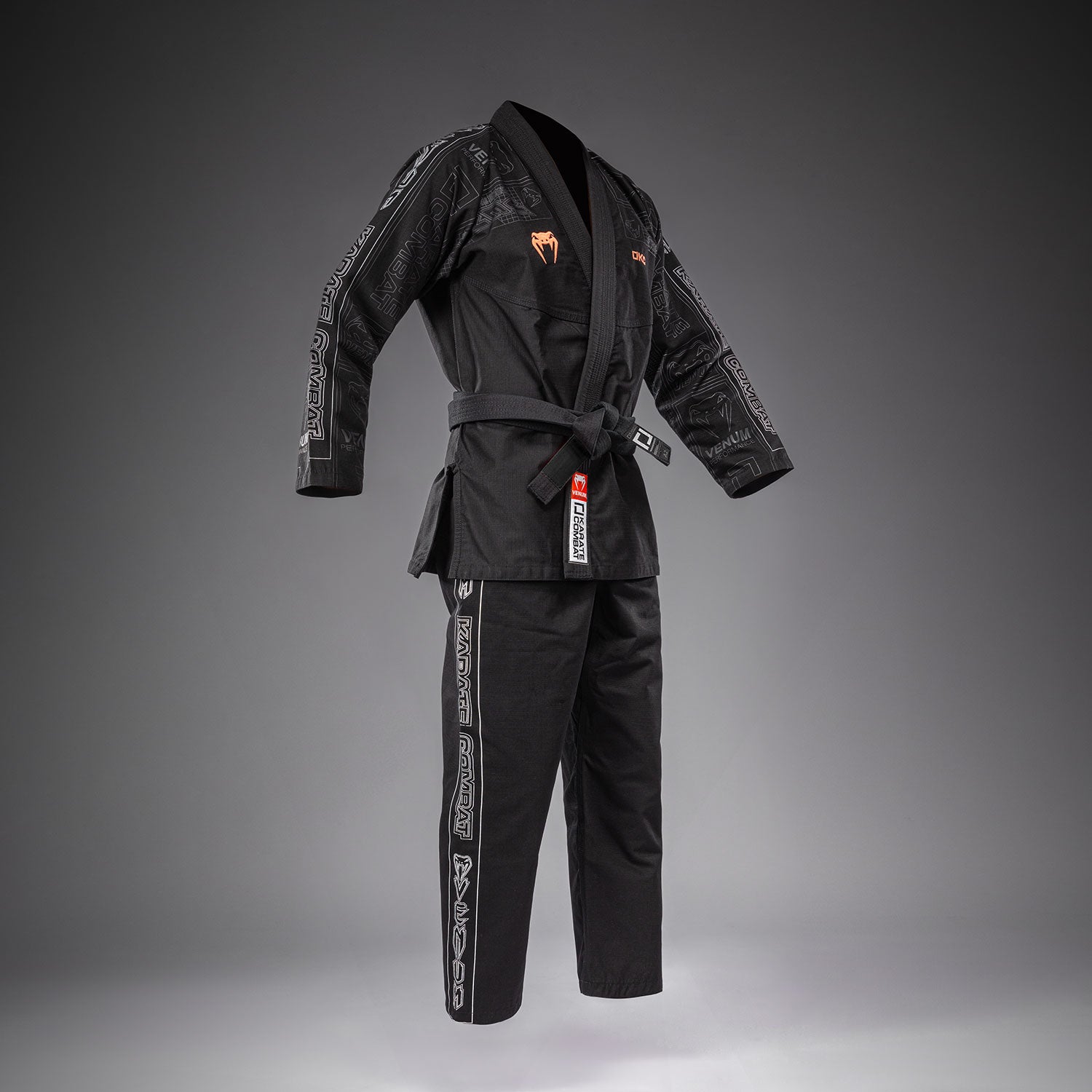 Karate Combat by Venum BJJ Gi - Black/Grey  product-type_BJJ Kimonos Venum