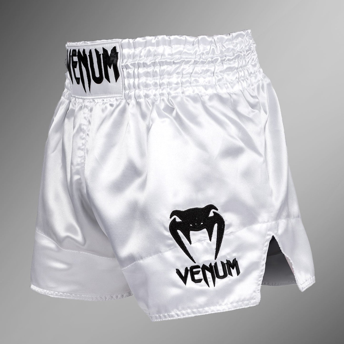 Venum Classic Muay Thai Shorts - White/Black