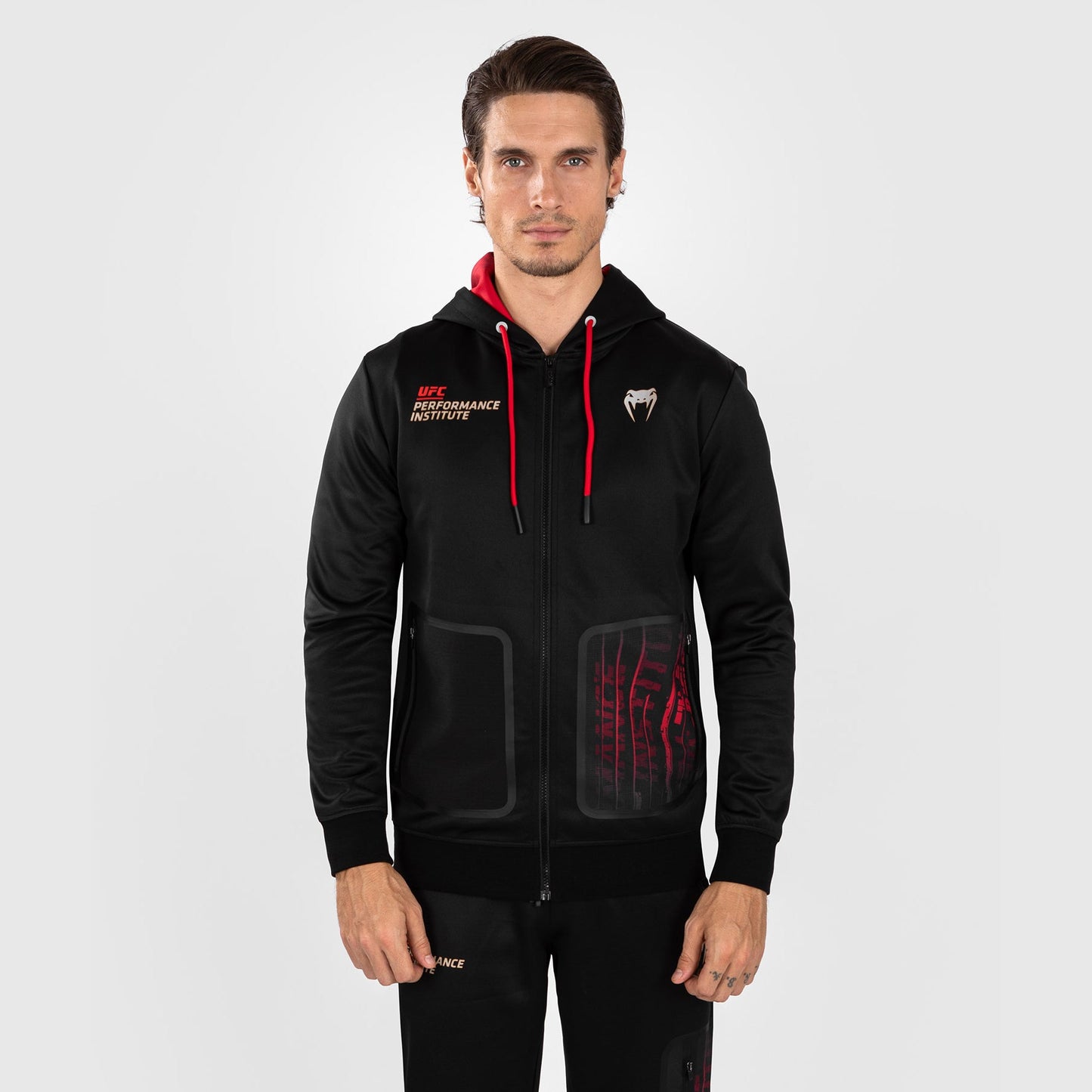 UFC Venum Performance Institute 2.0 Men’s Zip Hoodie - Black/Red