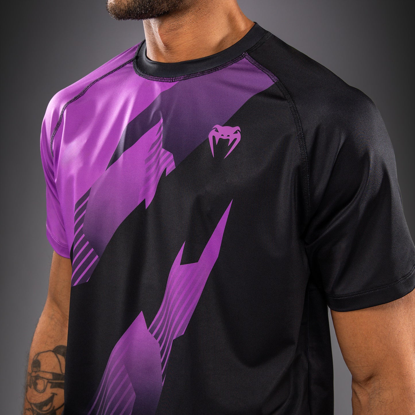 Venum No-Gi 6.0 Dry Tech T-Shirt - Black/Purple  product-type_Dry Tech T-Shirts Venum