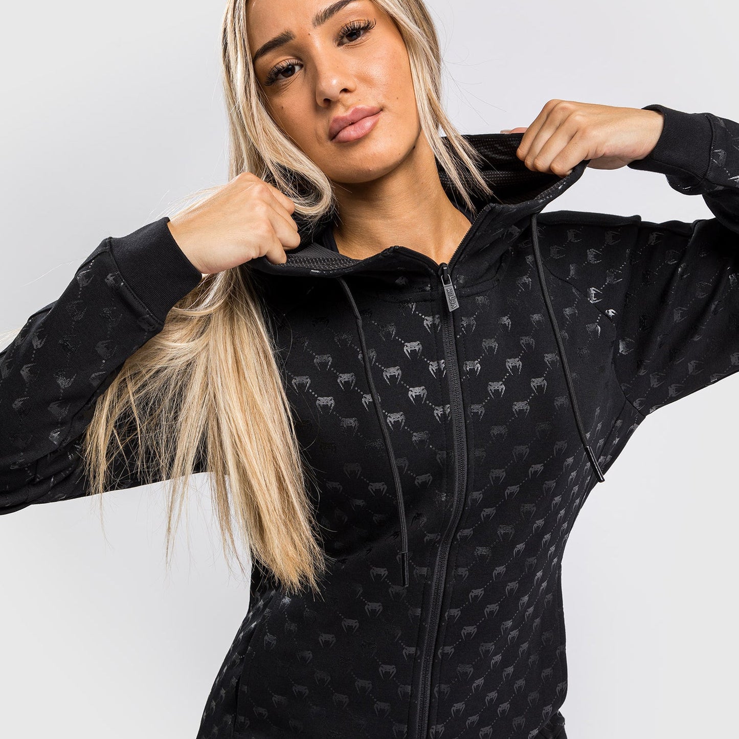 Venum Monogram Hoodie - Black/Pink Gold