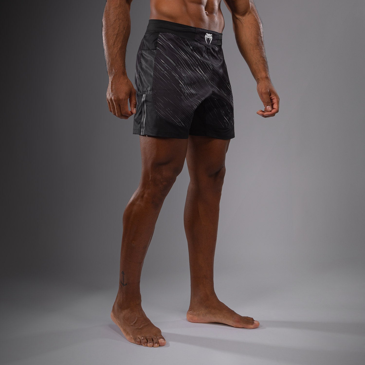 Venum Rapid Light Fight Shorts - Black/Storm Grey - Venum