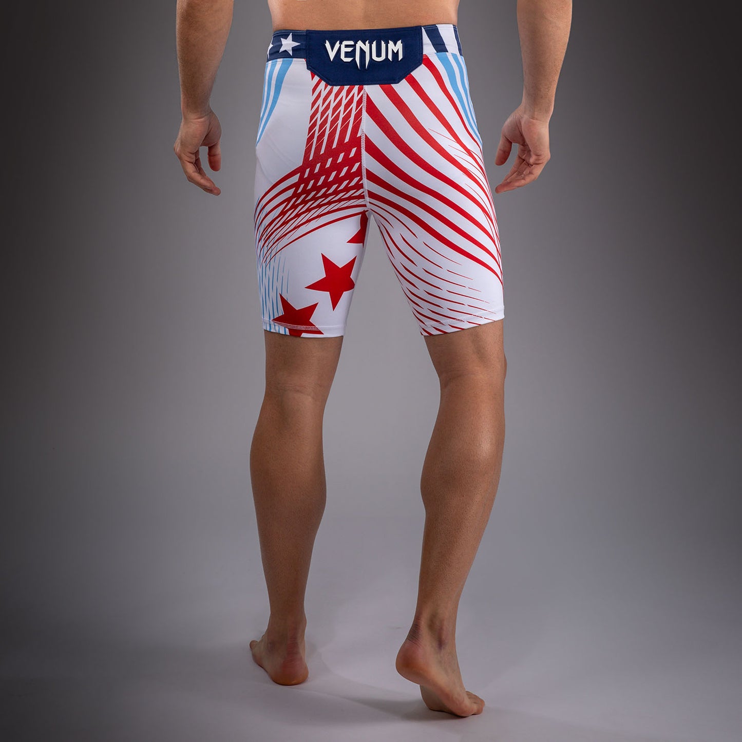 Men's Official UFC Freedom 250 by Venum White Authentic Fight Night Vale Tudo Short -Ruffy