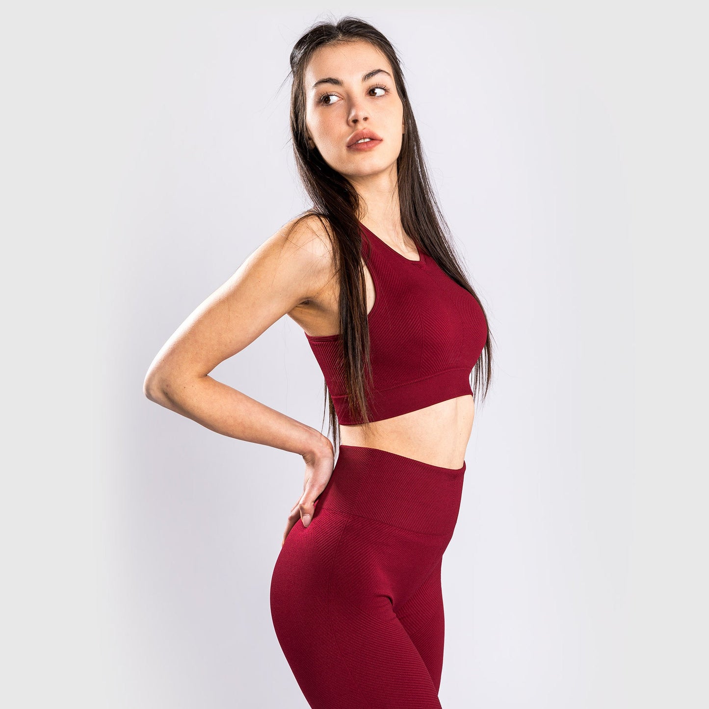 Venum Sparring Seamless Sports Bra - For Women - Burgundy