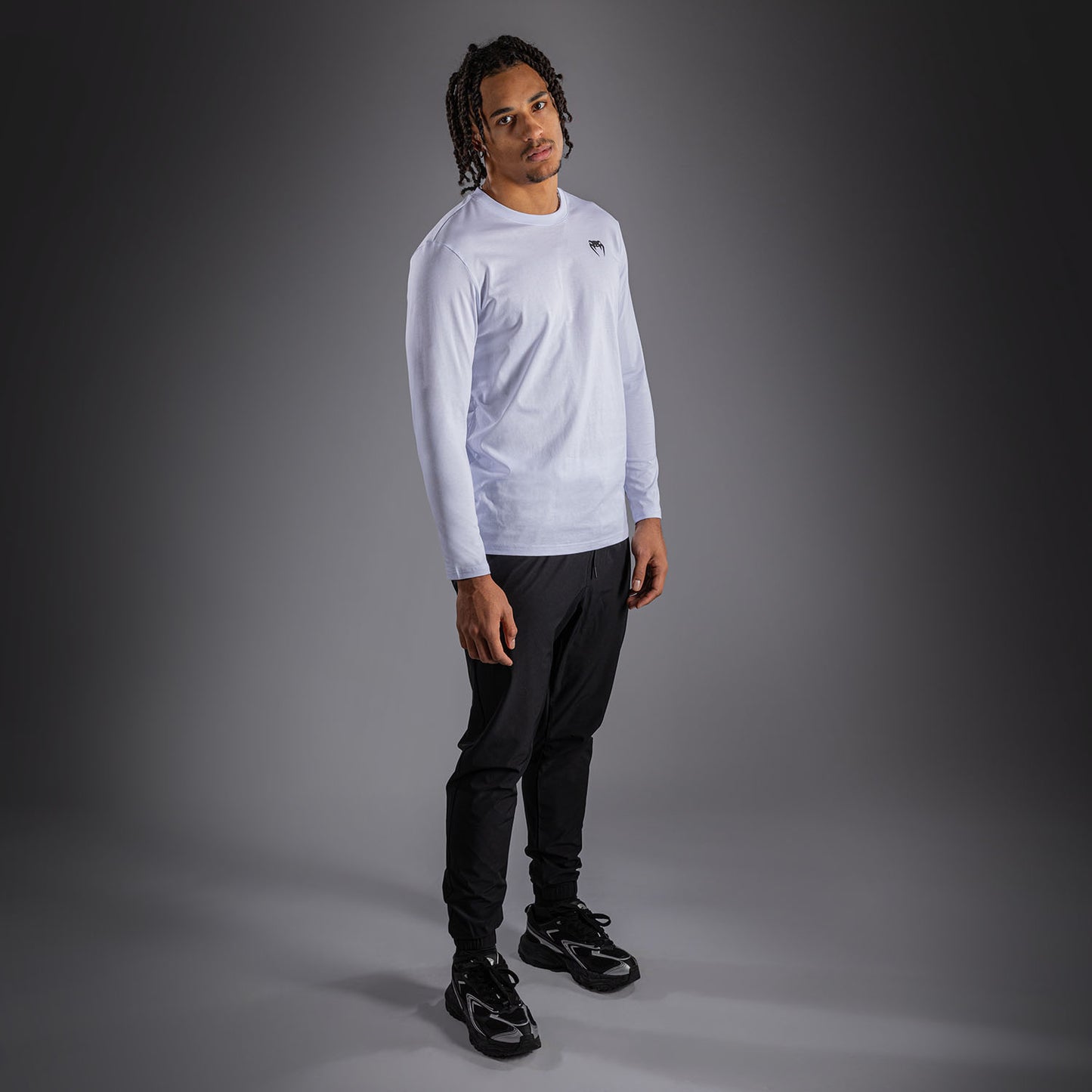 Venum Lineup Long Sleeve T-Shirt - White/Black