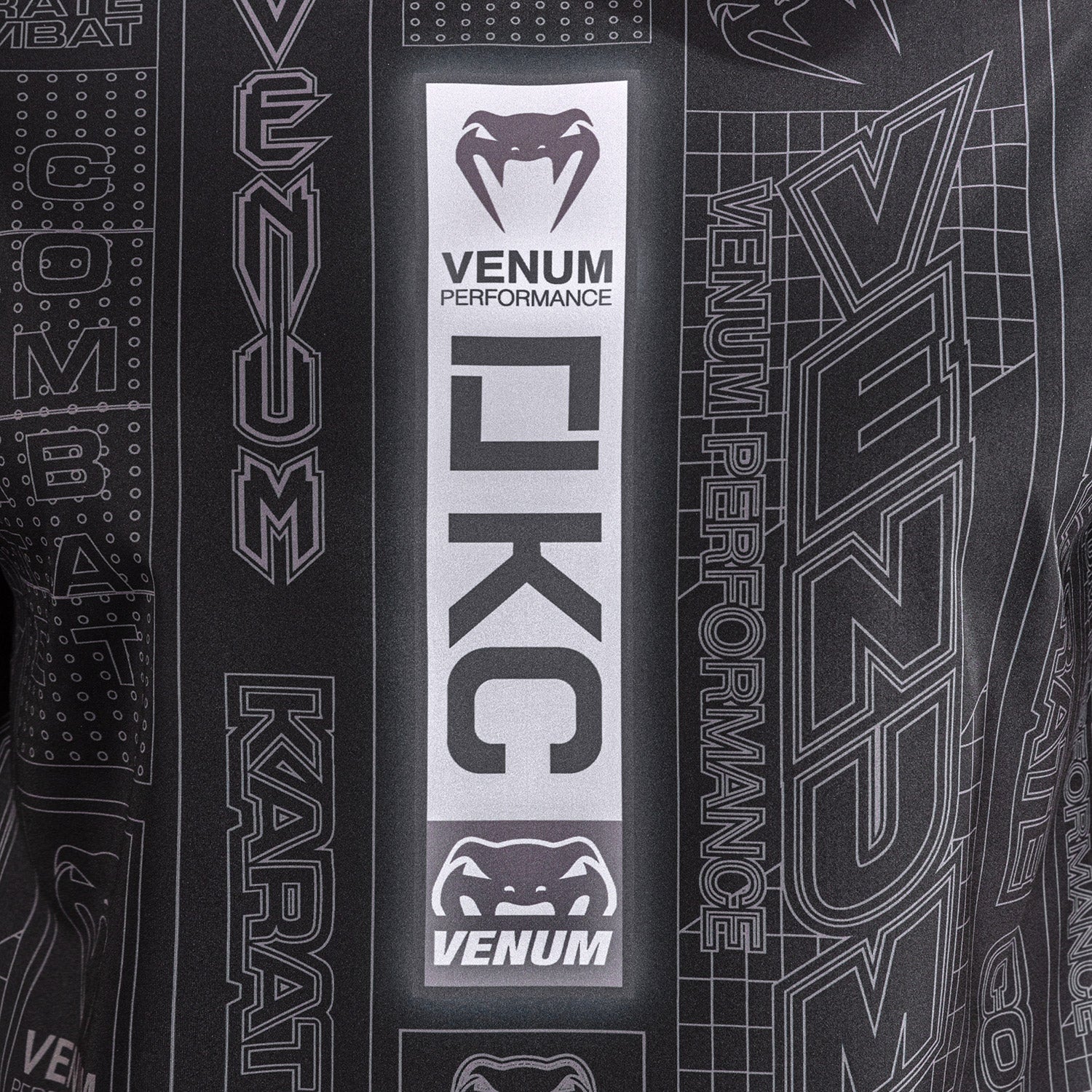 Karate Combat by Venum Dry-Tech T-Shirt - Black/Grey  product-type_Dry Tech T-Shirts Venum
