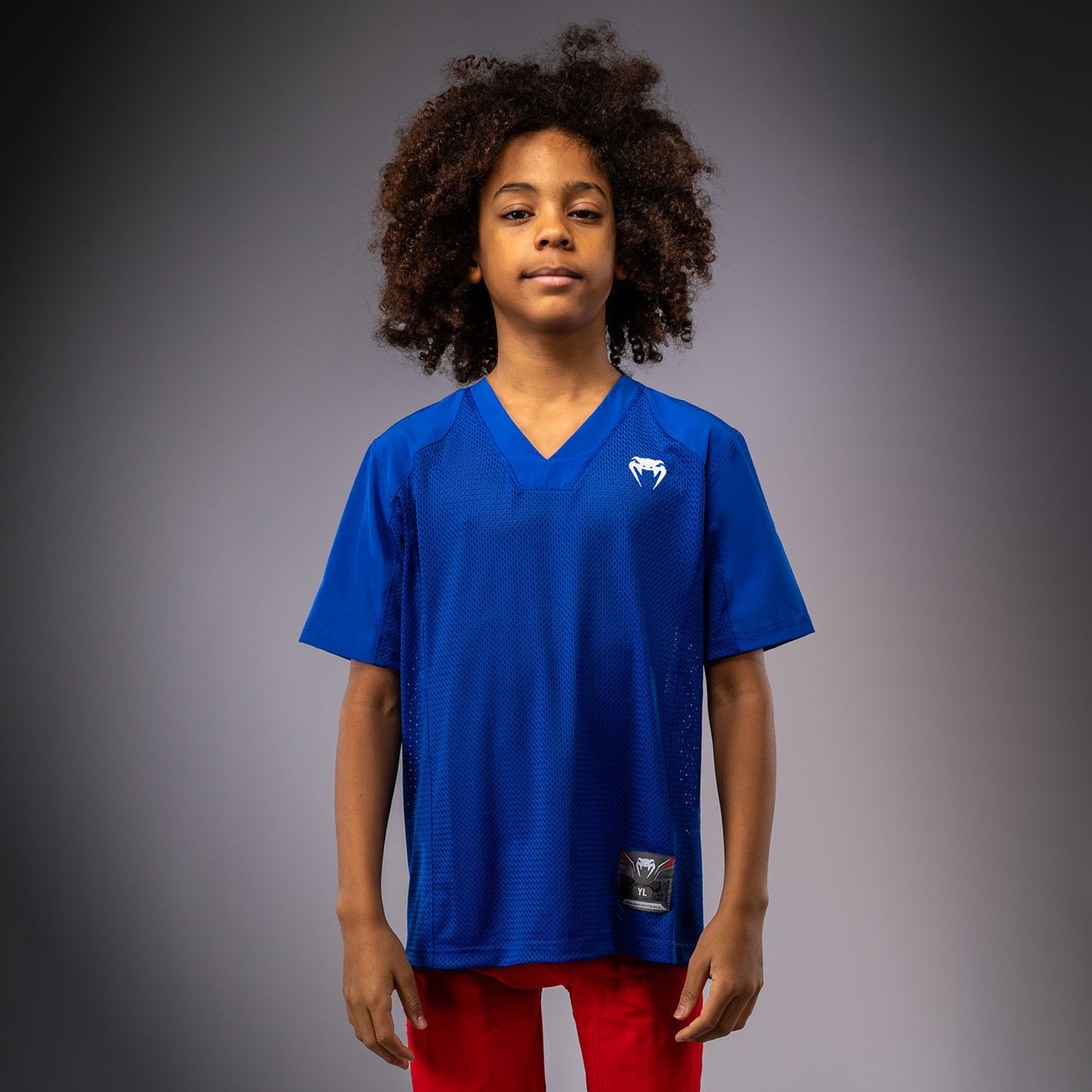 Venum Elite Kids Football Short Sleeve Jersey - Royal Blue