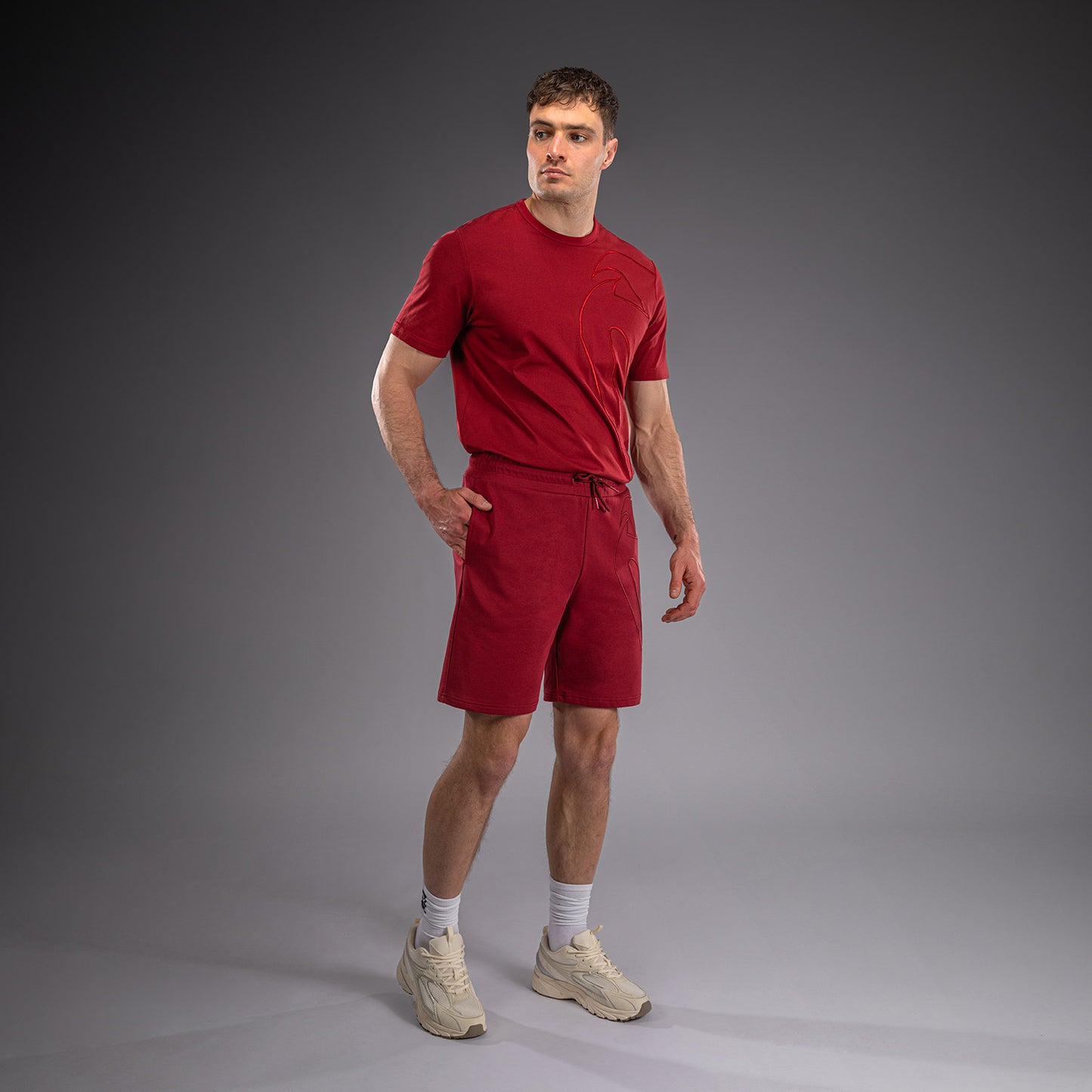 Venum Giant 3D Cotton Shorts - Red  product-type_Cotton Shorts Venum