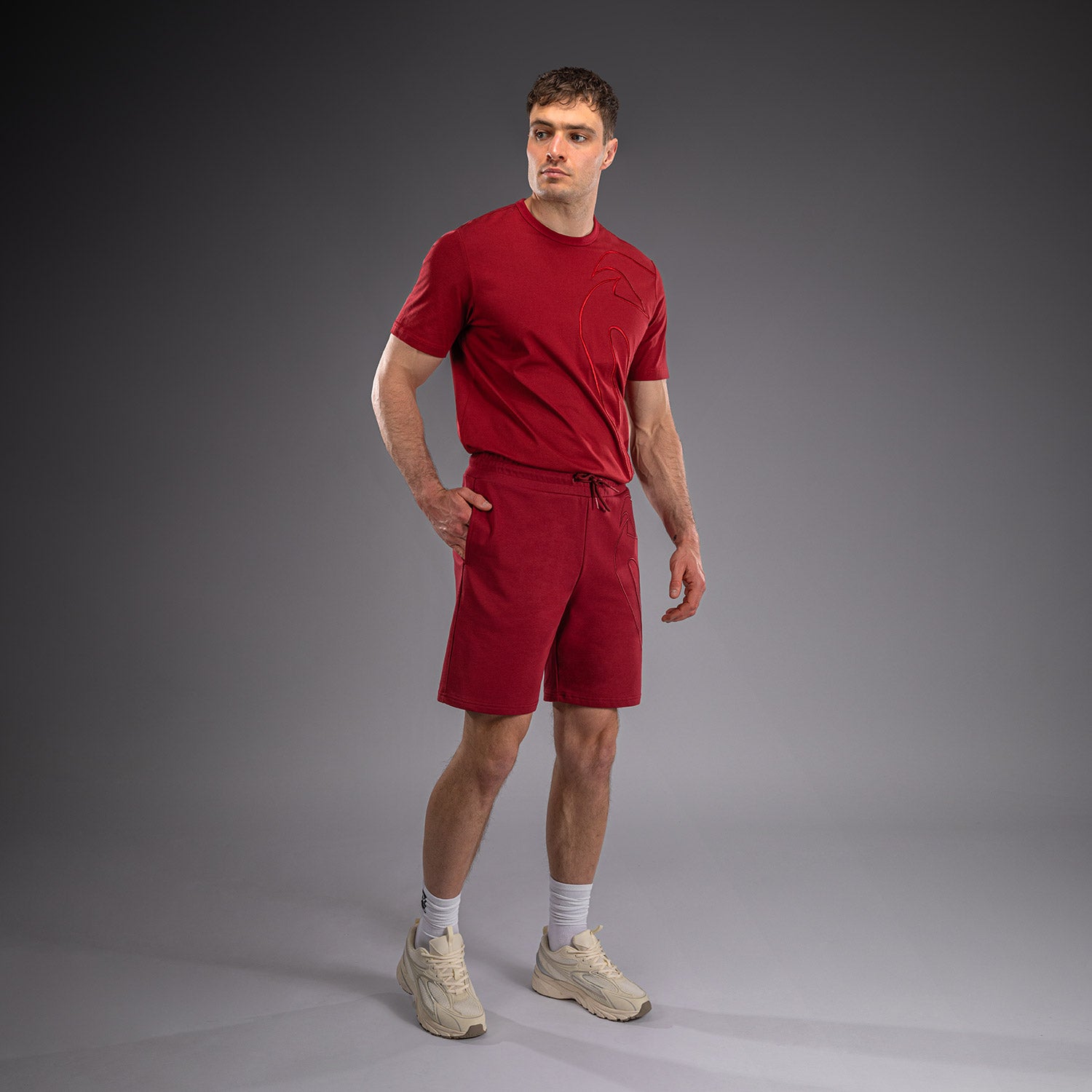 Venum Giant 3D Cotton Shorts - Red  product-type_Cotton Shorts Venum