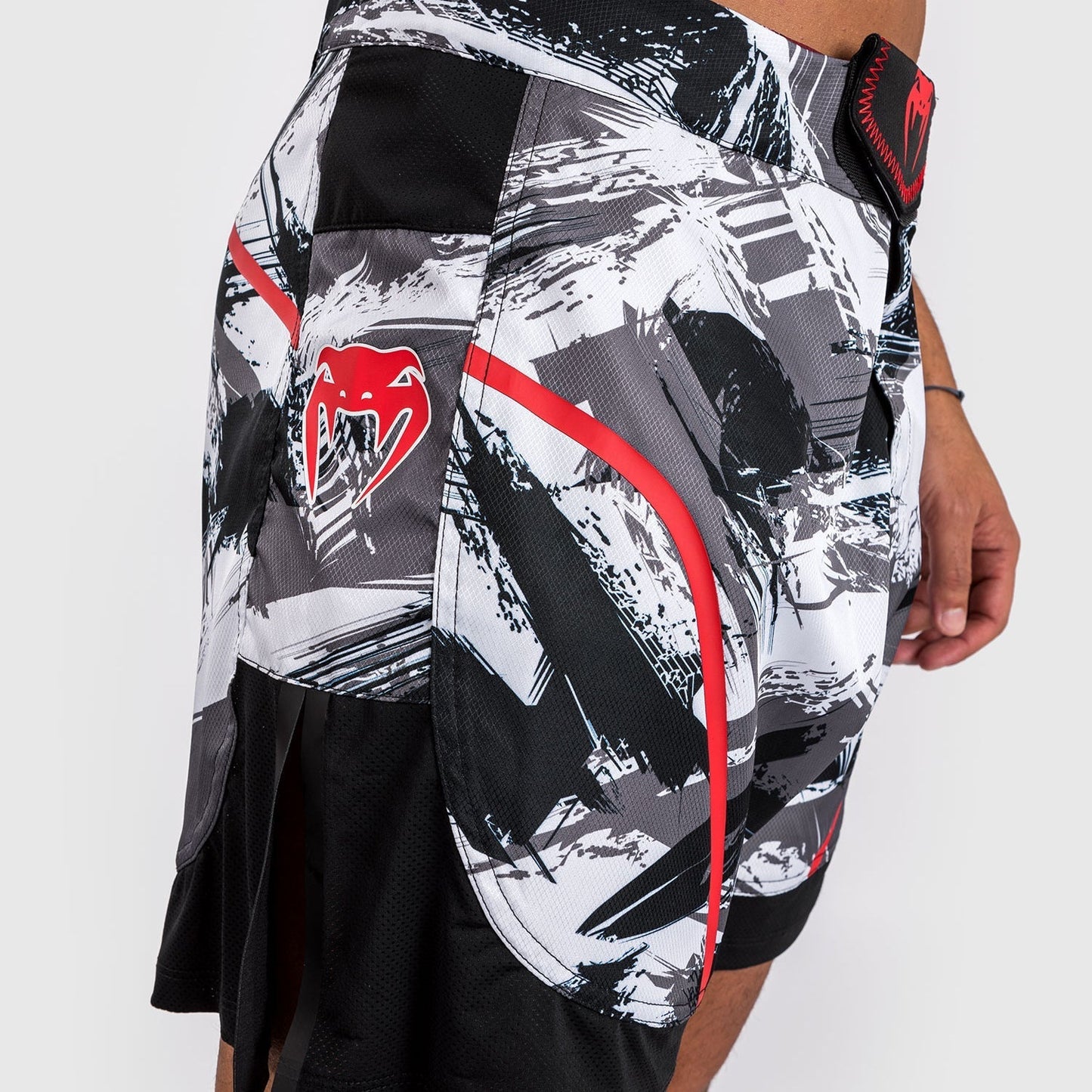 Venum Electron 3.0 Fight Shorts - Grey/Red