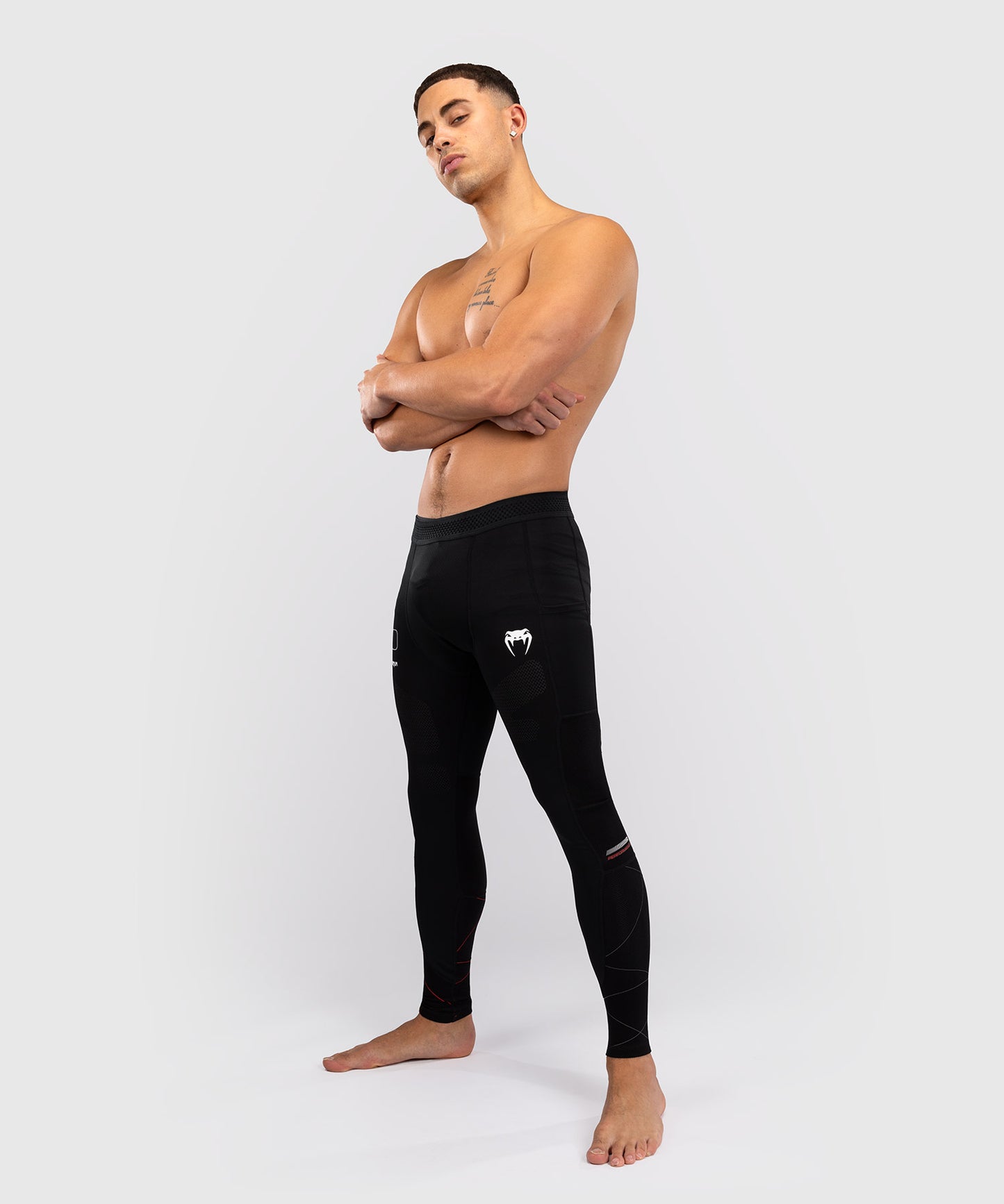 Venum Tactical XT Spats - Black/Fire Red