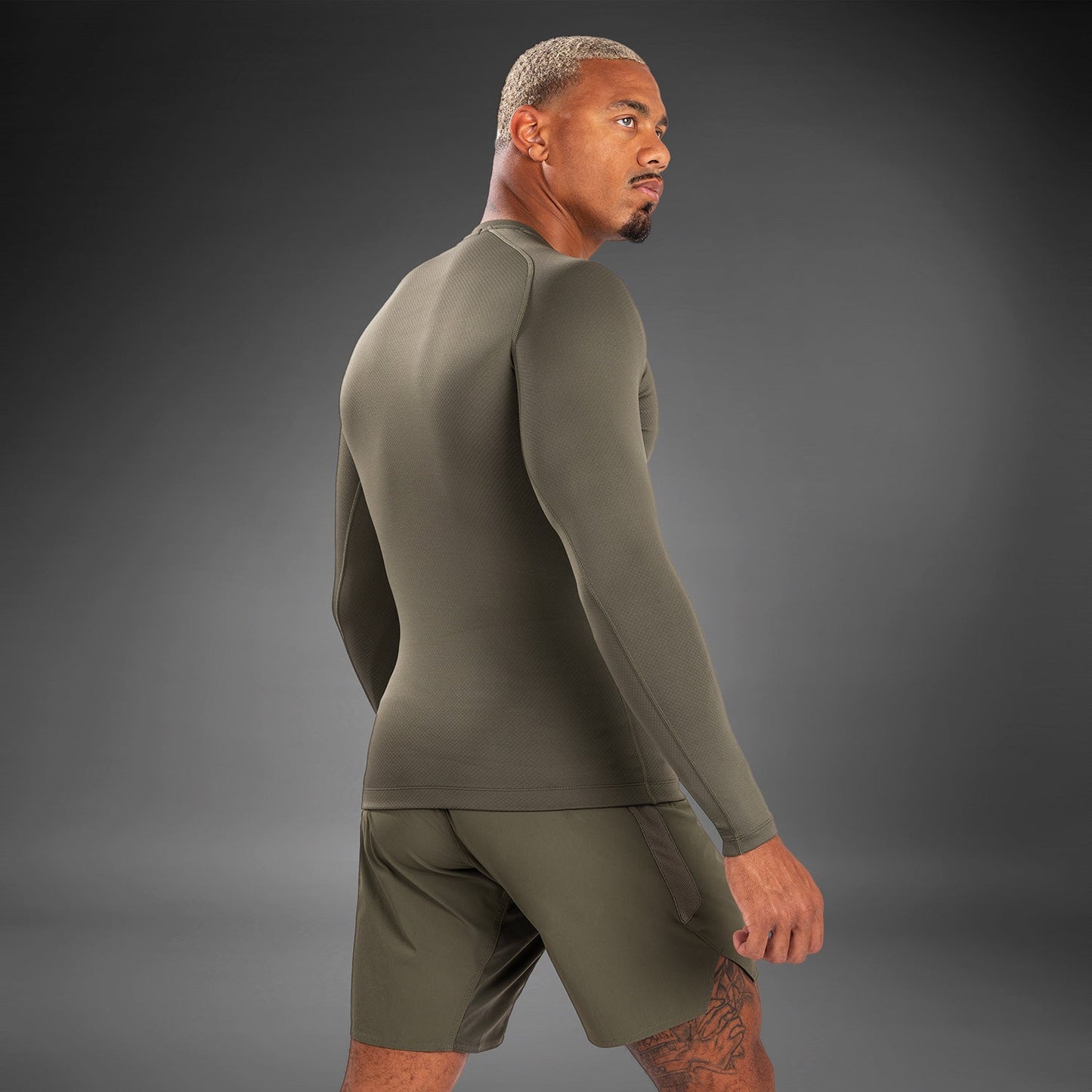 Venum Contender Men’s Long Sleeve Rashguard - Khaki