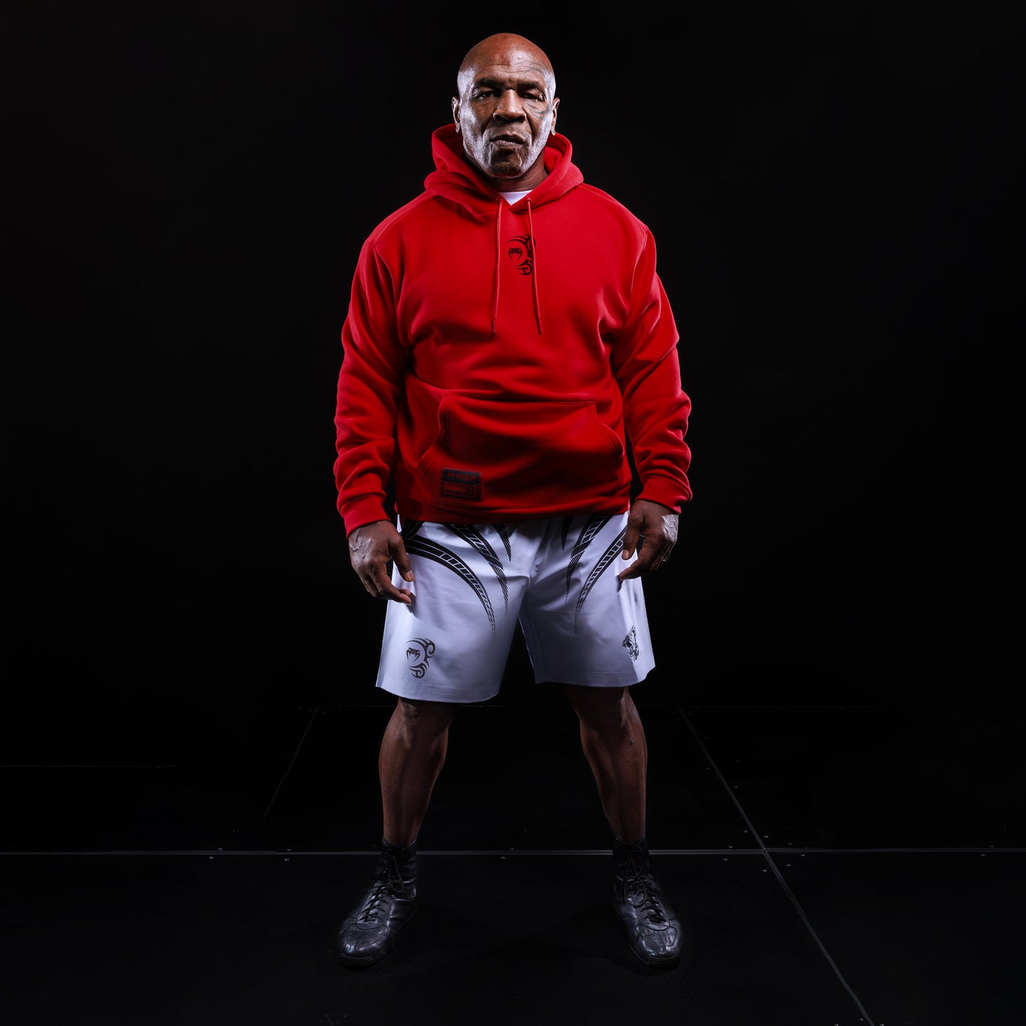Venum x Mike Tyson Tiger Hoodie - Intense Red/Deep Black