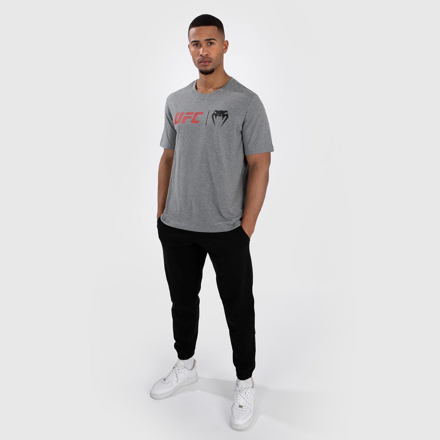 UFC Venum Classic T-Shirt - Grey/Red