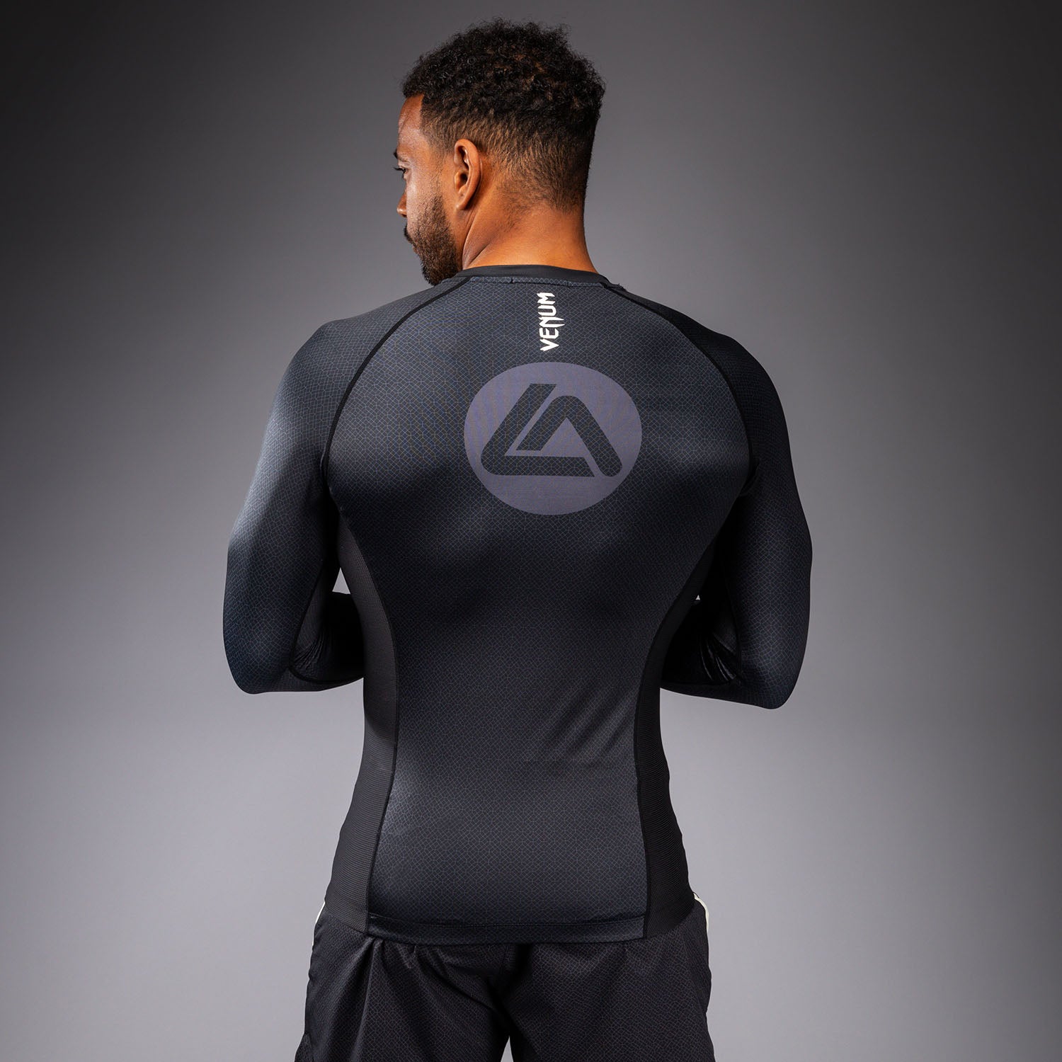 Venum x Roger Gracie Academy Long Sleeve Rashguard - Black - Venum