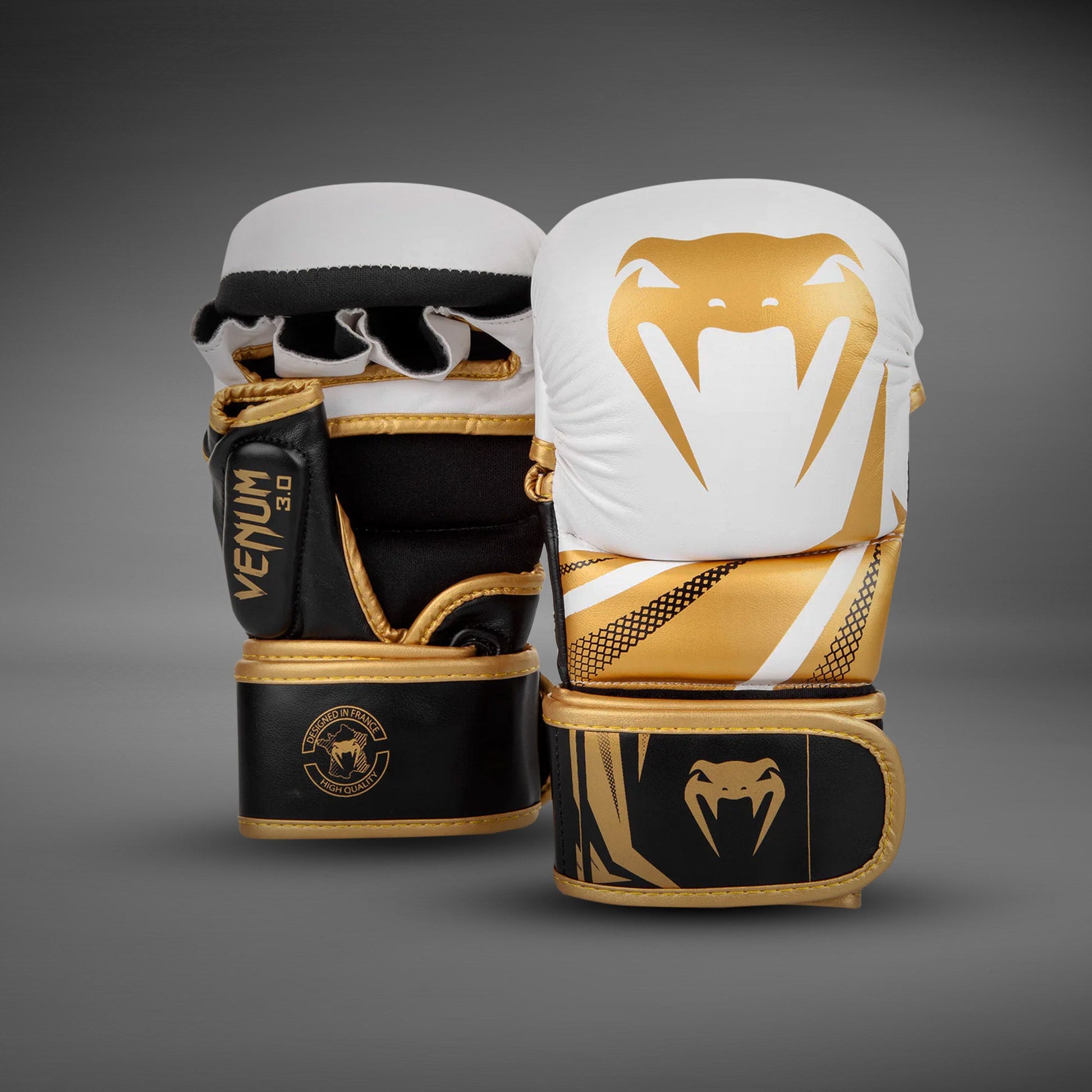 sparring gear Venum Challenger 3.0 Sparring Gloves - White/Black/Gold