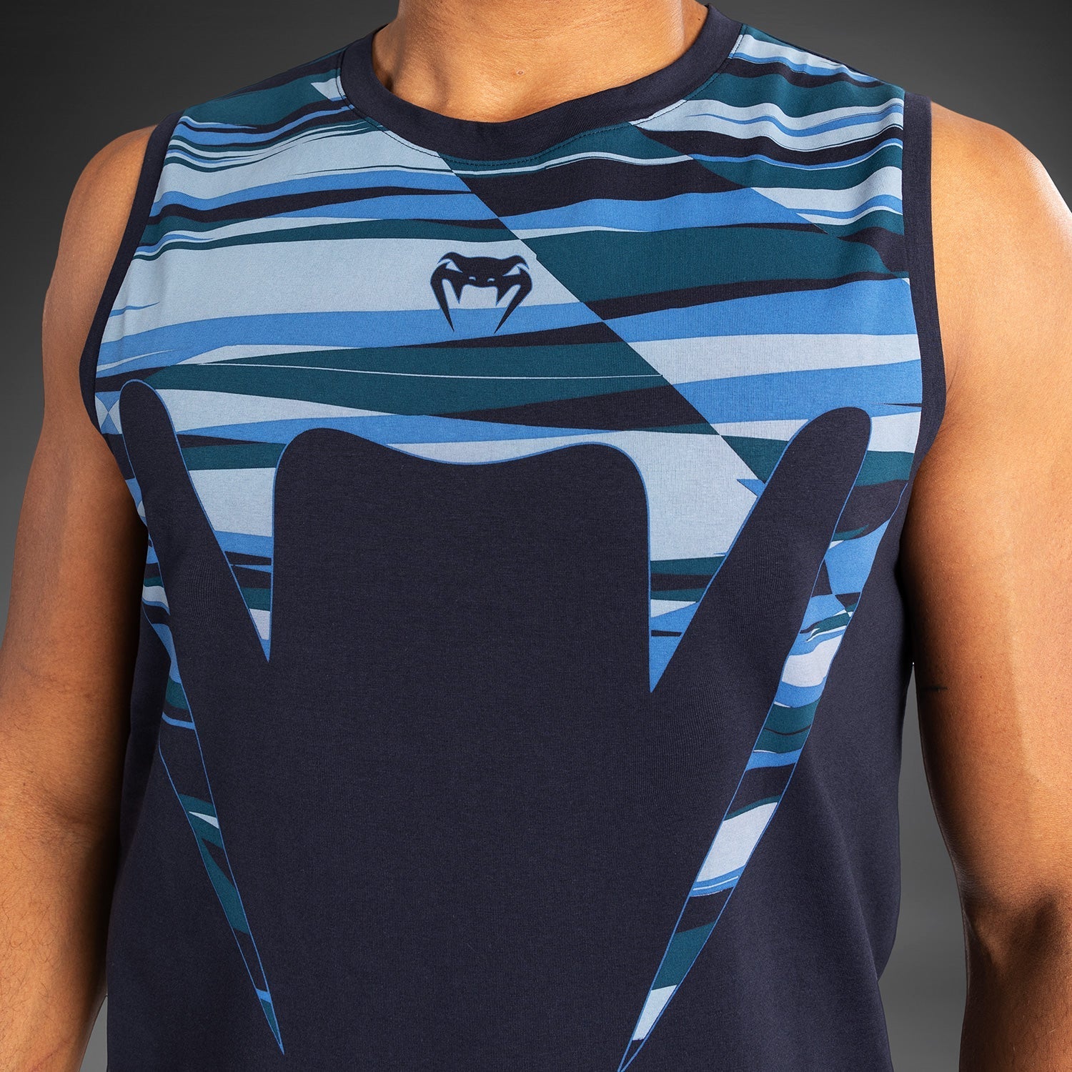 Venum Rapid Men's Tank Top - Snake Head - Shadow Blue - Venum