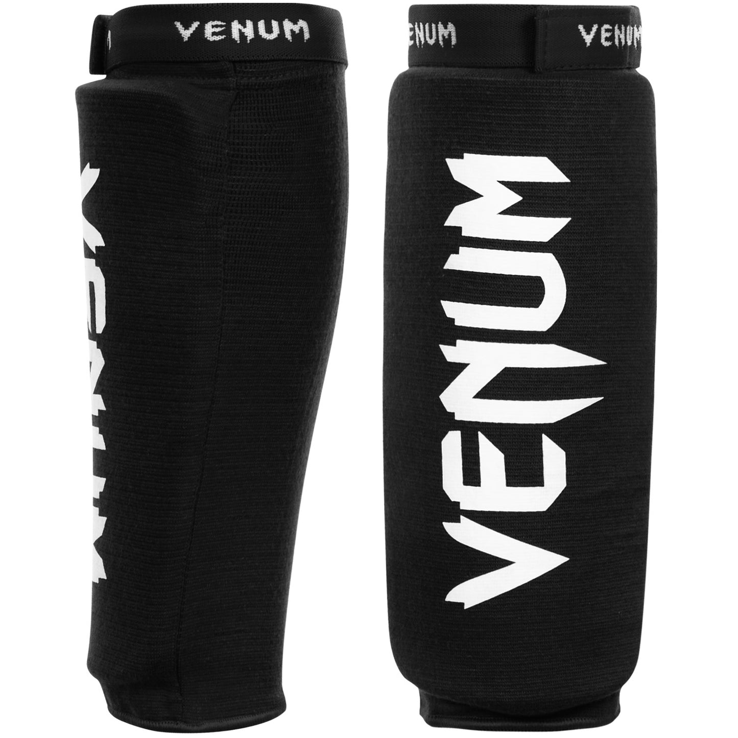 Venum Kontact Shin Guards Without Foot - Black